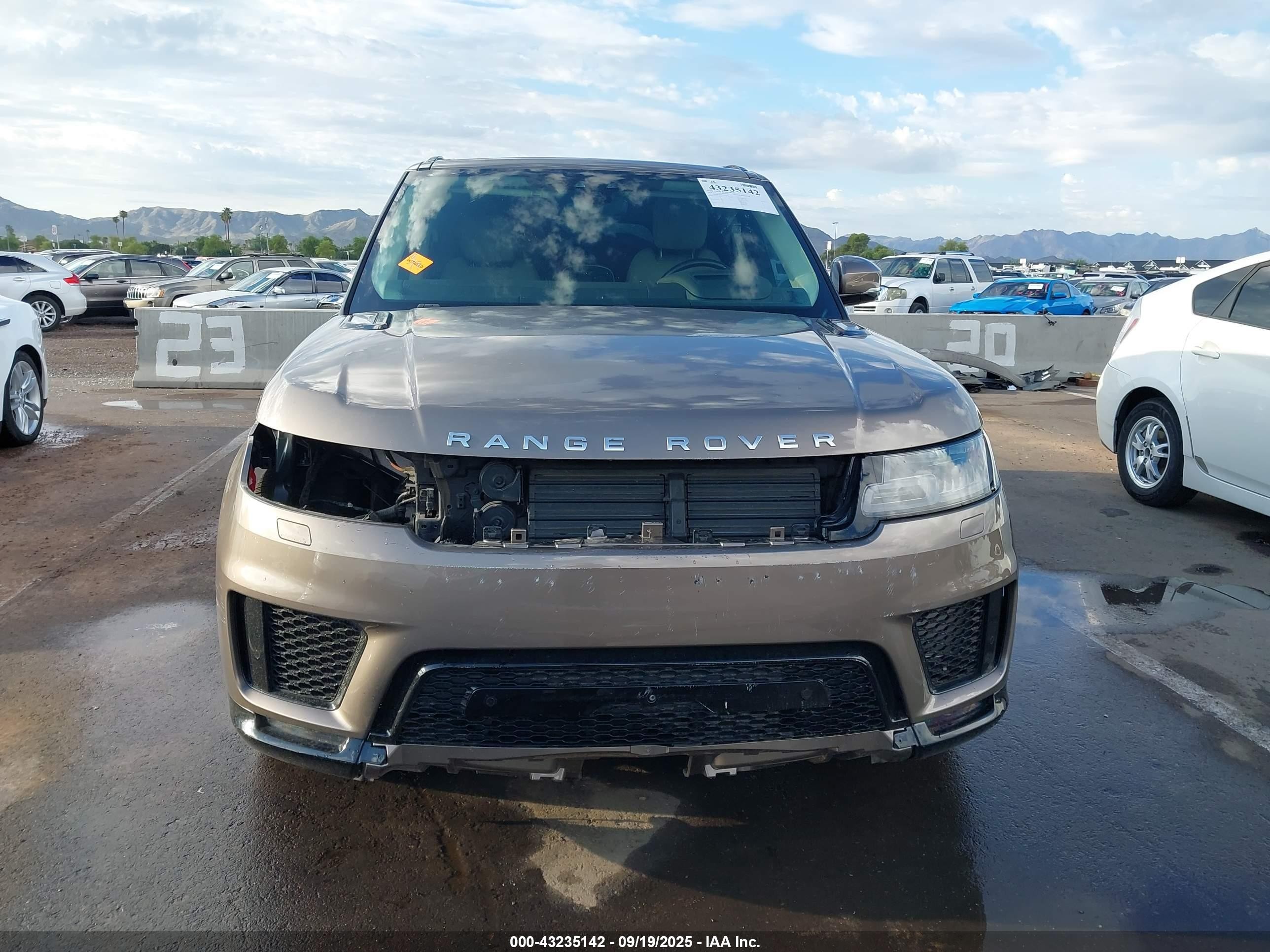 2018 Land Rover Range Rover Sport Hse Td6 Brown vin: SALWR2RK5JA409471