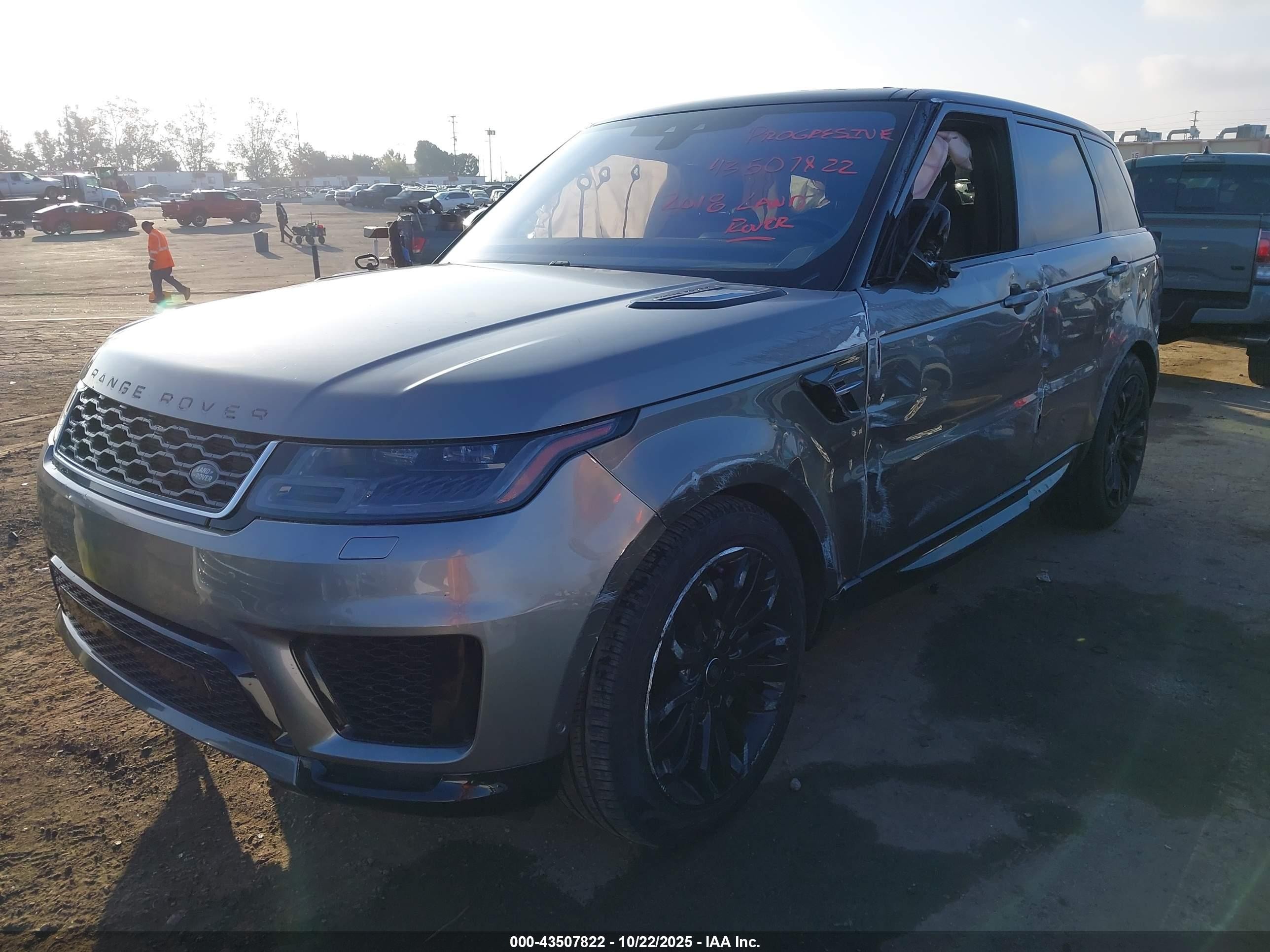 2018 Land Rover Range Rover Sport Hse Gray vin: SALWR2RV1JA803933