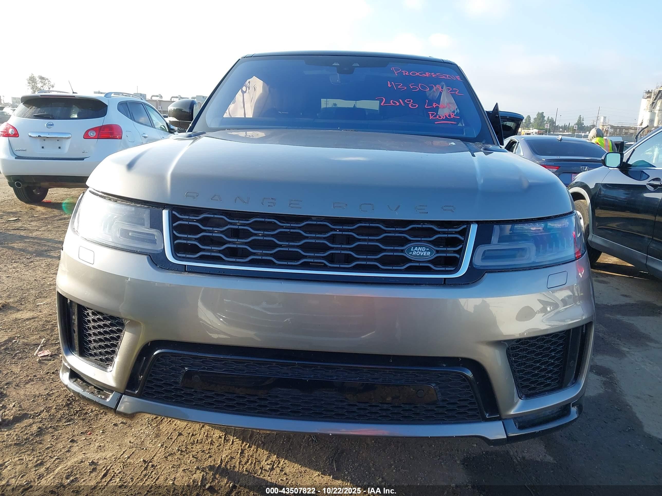 2018 Land Rover Range Rover Sport Hse Gray vin: SALWR2RV1JA803933