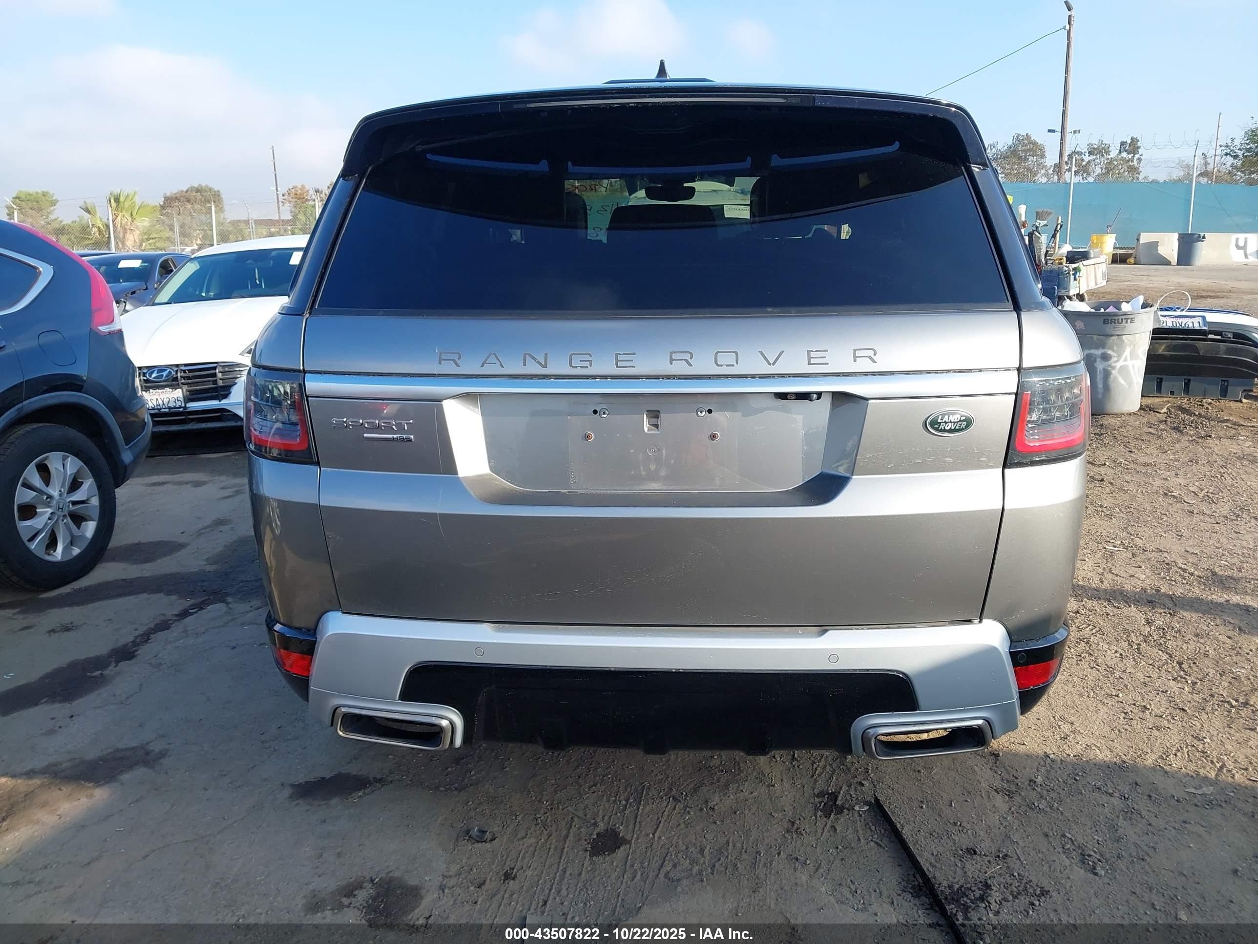 2018 Land Rover Range Rover Sport Hse Gray vin: SALWR2RV1JA803933