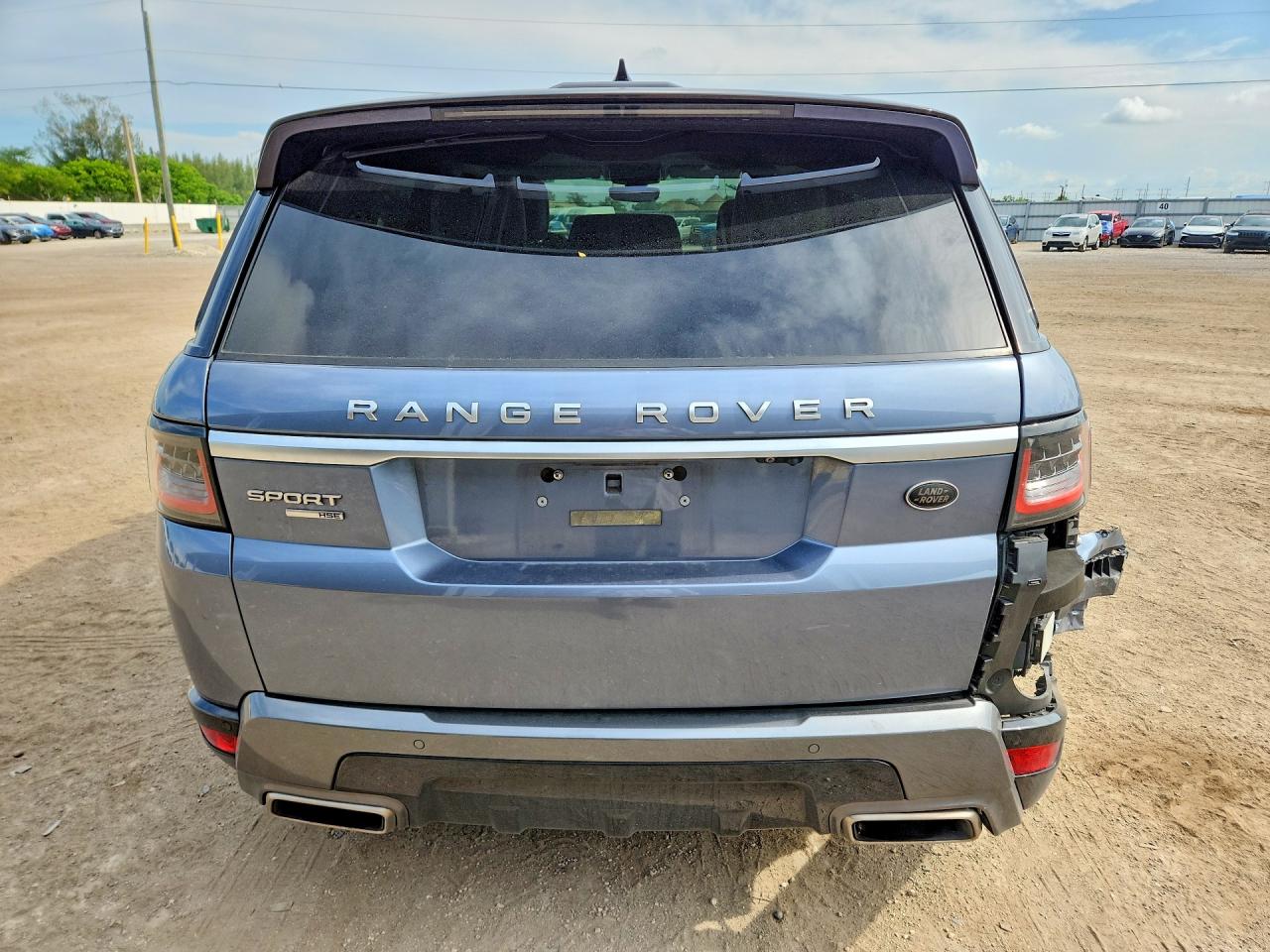2019 Land Rover Range Rover Sport Hse Синий vin: SALWR2RVXKA847429