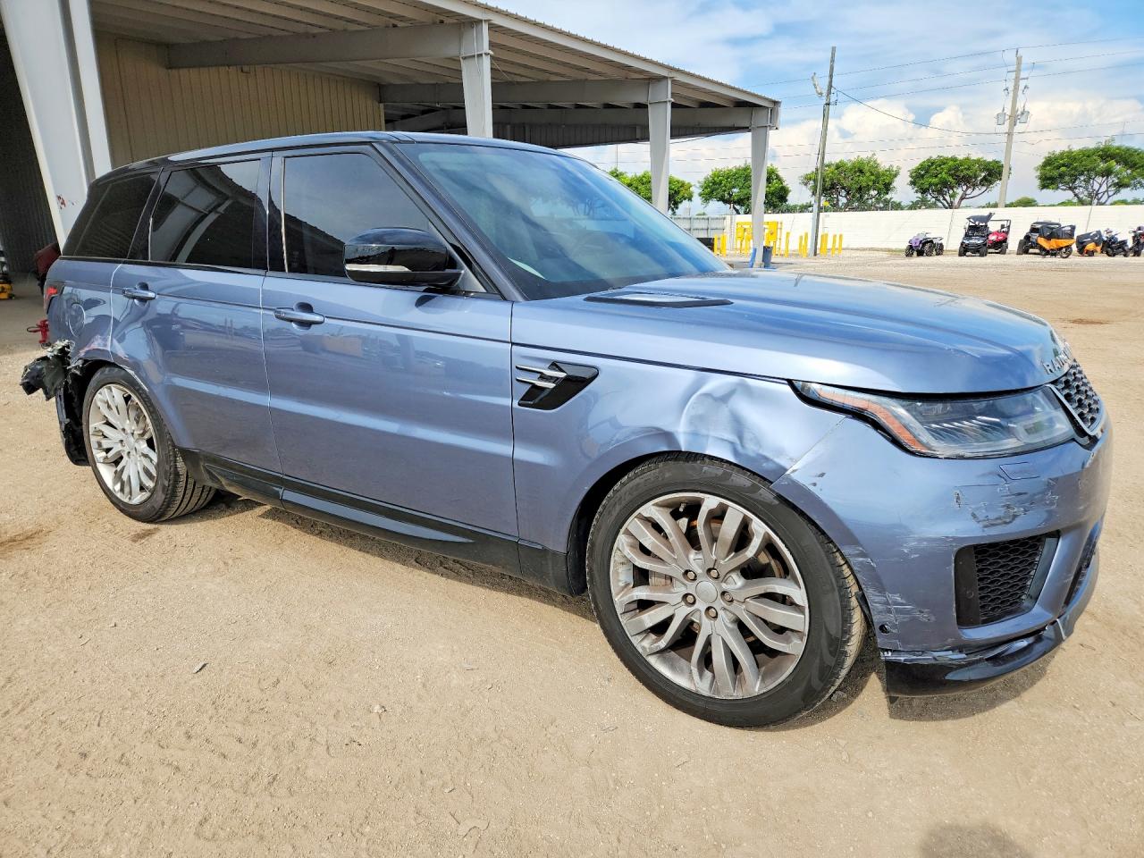 2019 Land Rover Range Rover Sport Hse Синий vin: SALWR2RVXKA847429