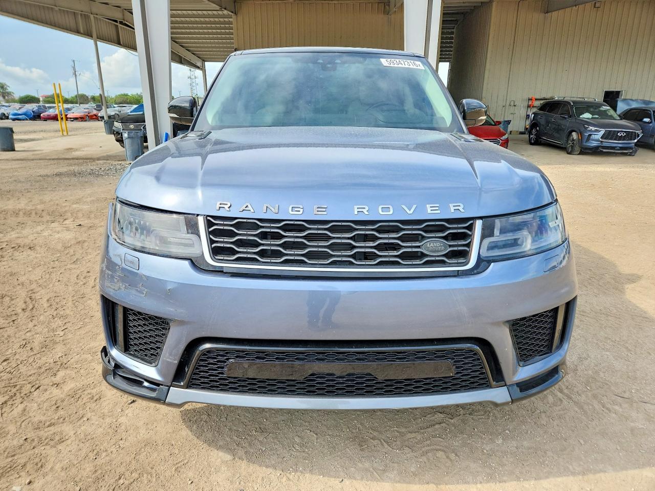 2019 Land Rover Range Rover Sport Hse Синий vin: SALWR2RVXKA847429