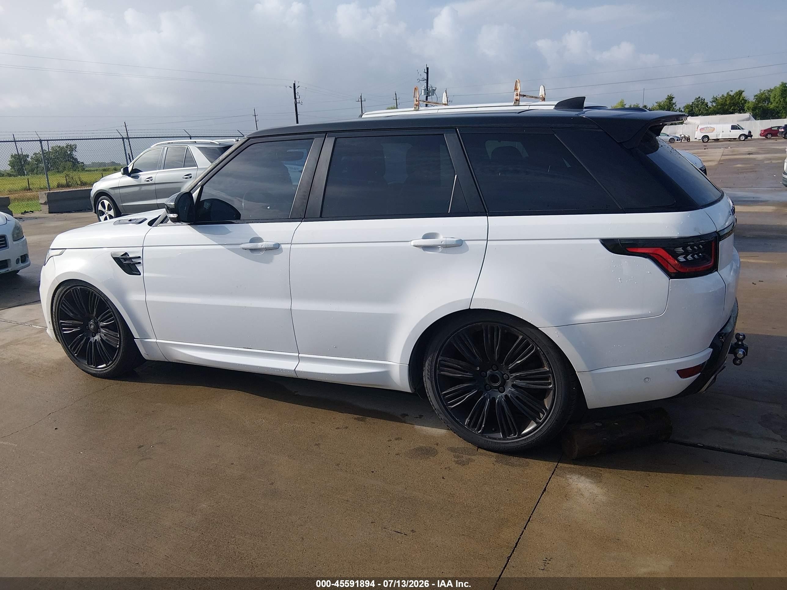 2020 Land Rover Range Rover Sport Hse Dynamic Белый vin: SALWR2SEXLA887344