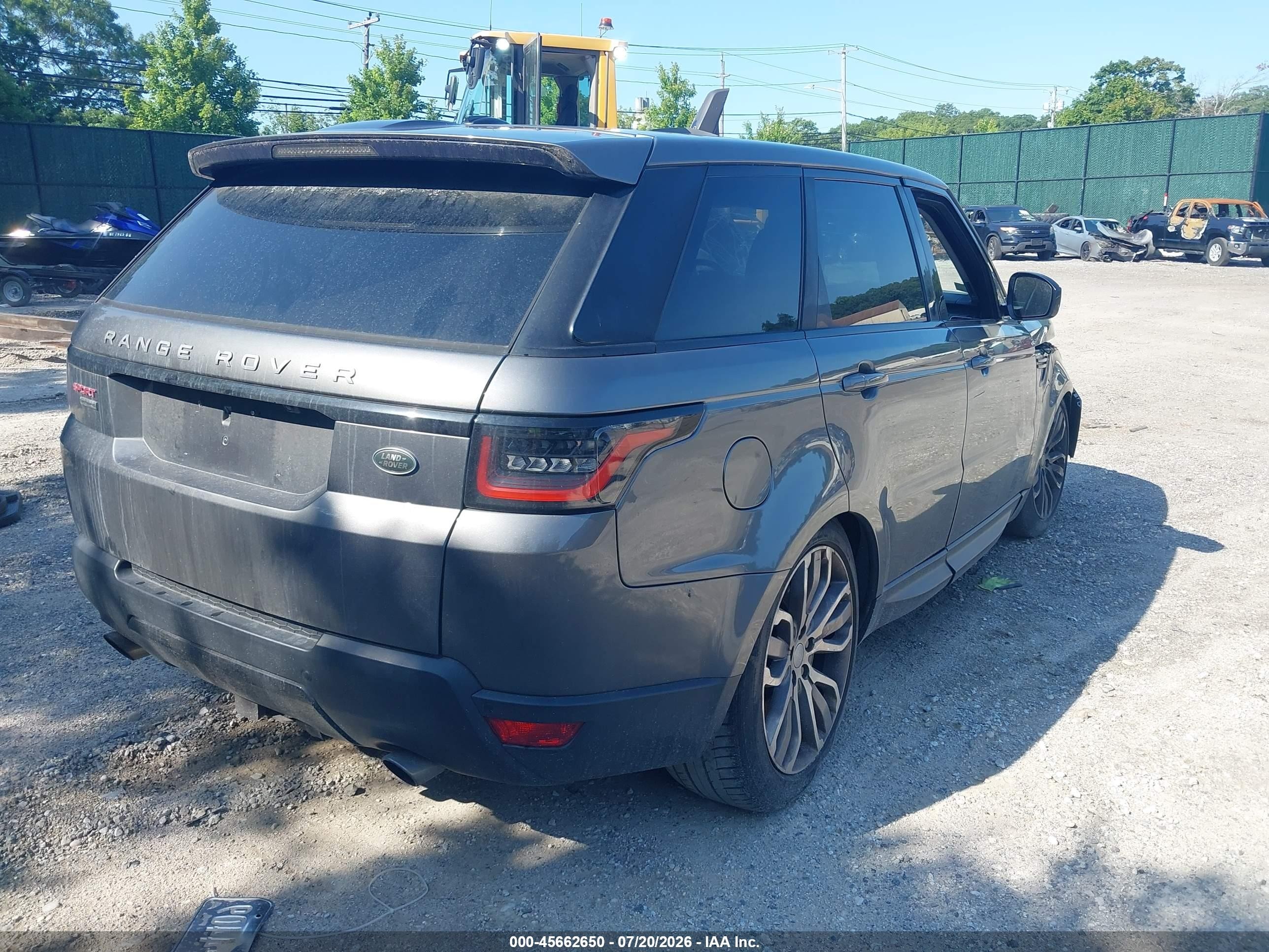 2015 Land Rover Range Rover Sport 5.0l V8 Supercharged Gray vin: SALWR2TF0FA516933