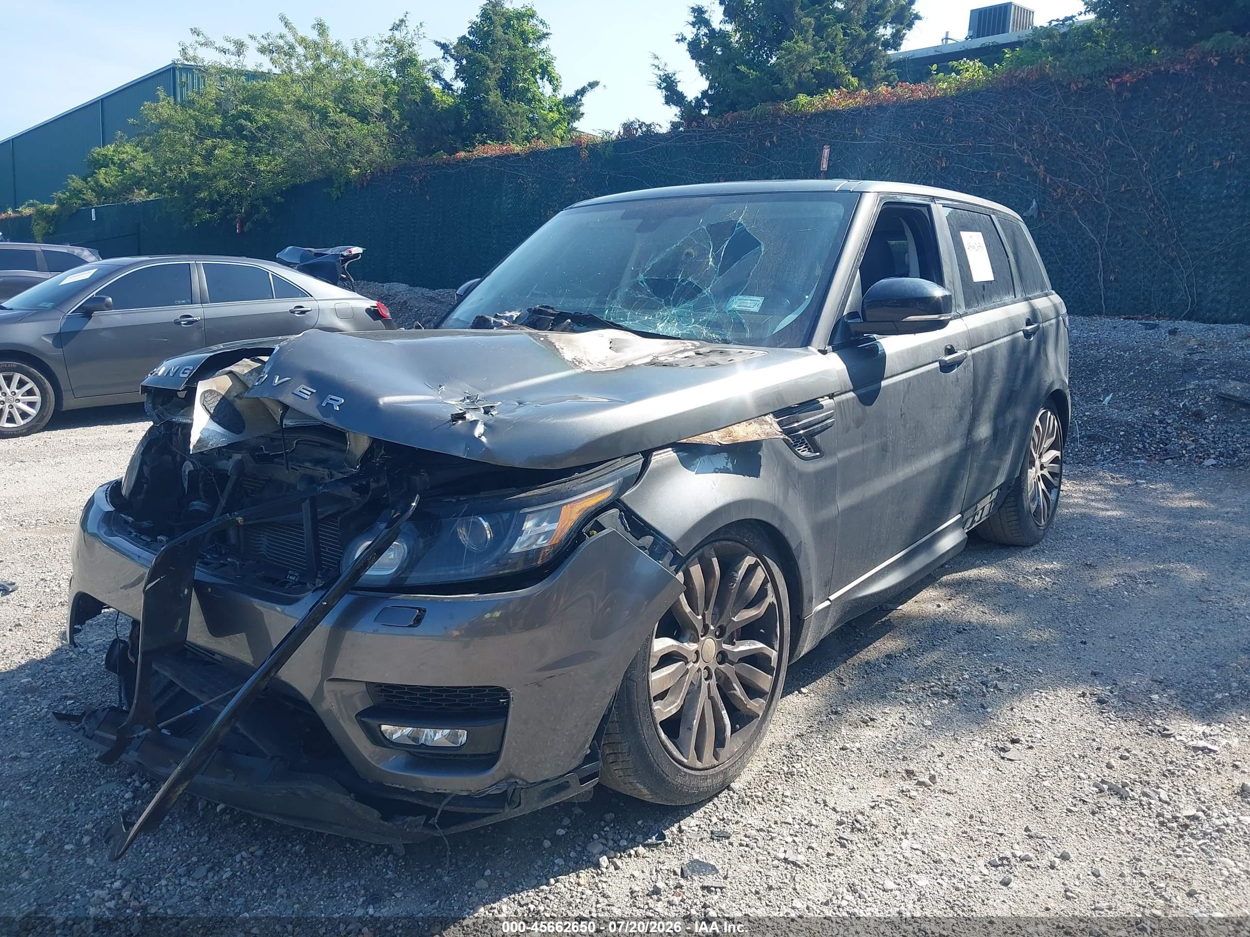 2015 Land Rover Range Rover Sport 5.0l V8 Supercharged Gray vin: SALWR2TF0FA516933