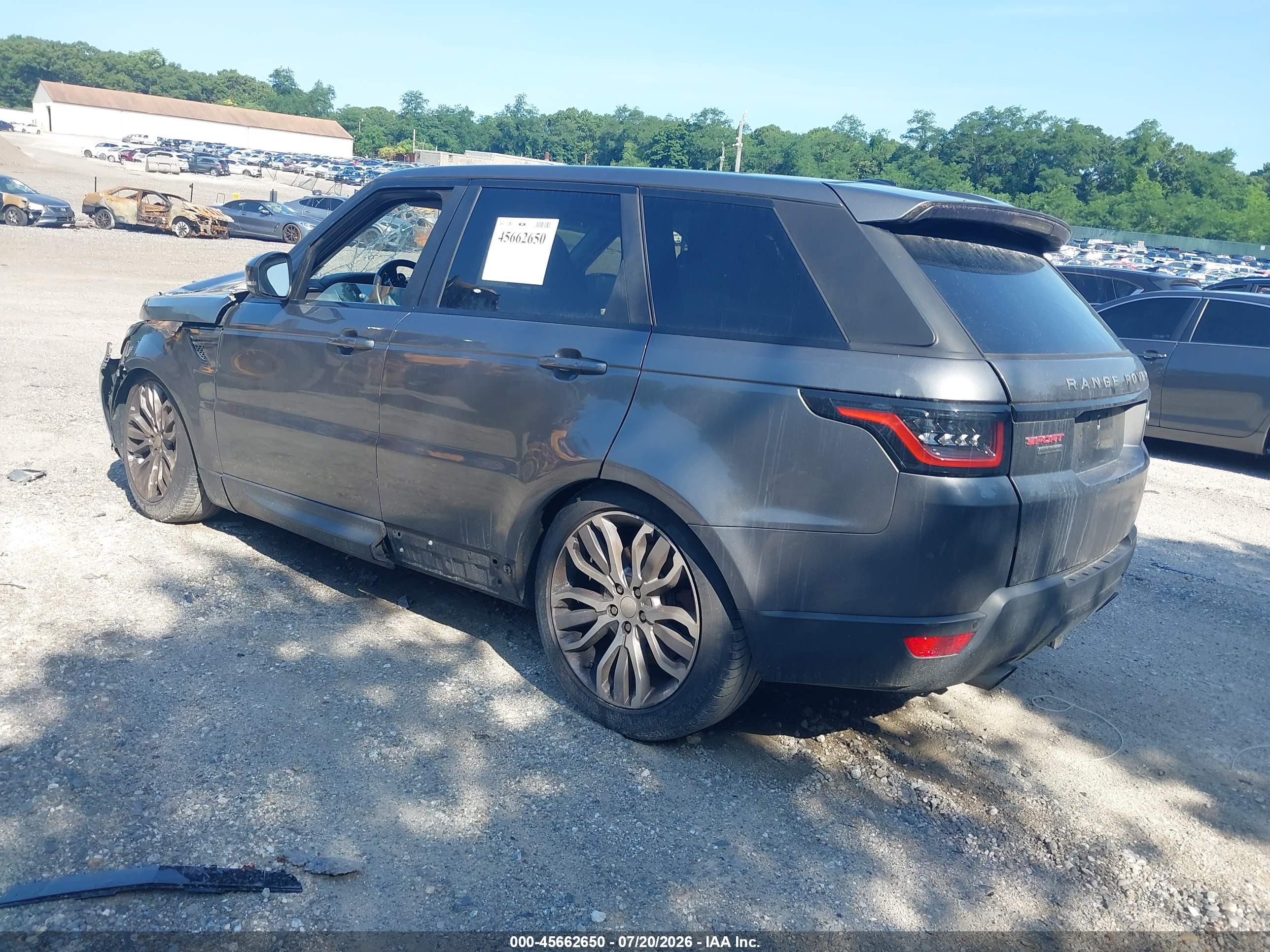 2015 Land Rover Range Rover Sport 5.0l V8 Supercharged Gray vin: SALWR2TF0FA516933