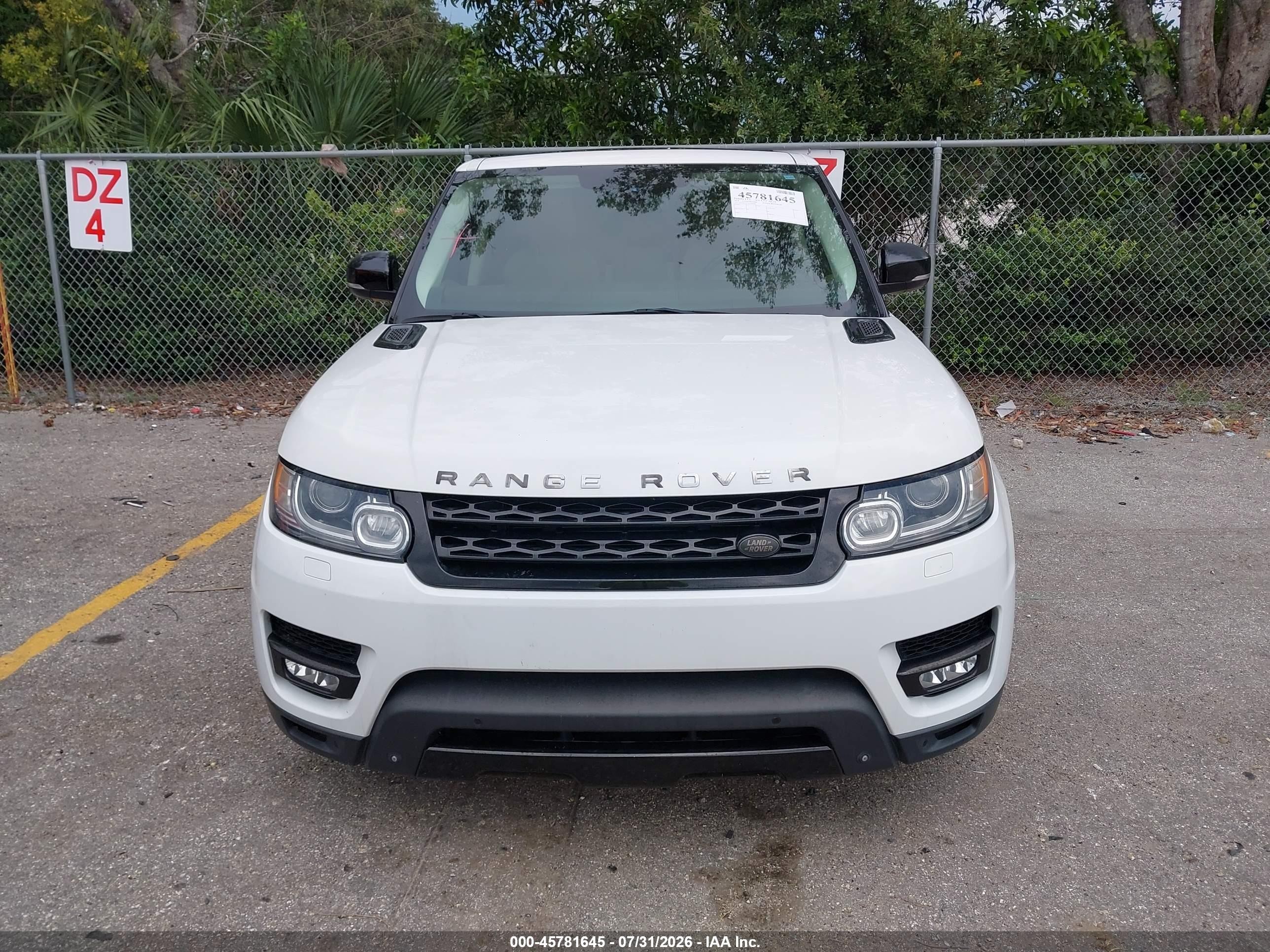 2014 Land Rover Range Rover Sport 5.0l V8 Supercharged White vin: SALWR2TF1EA386398