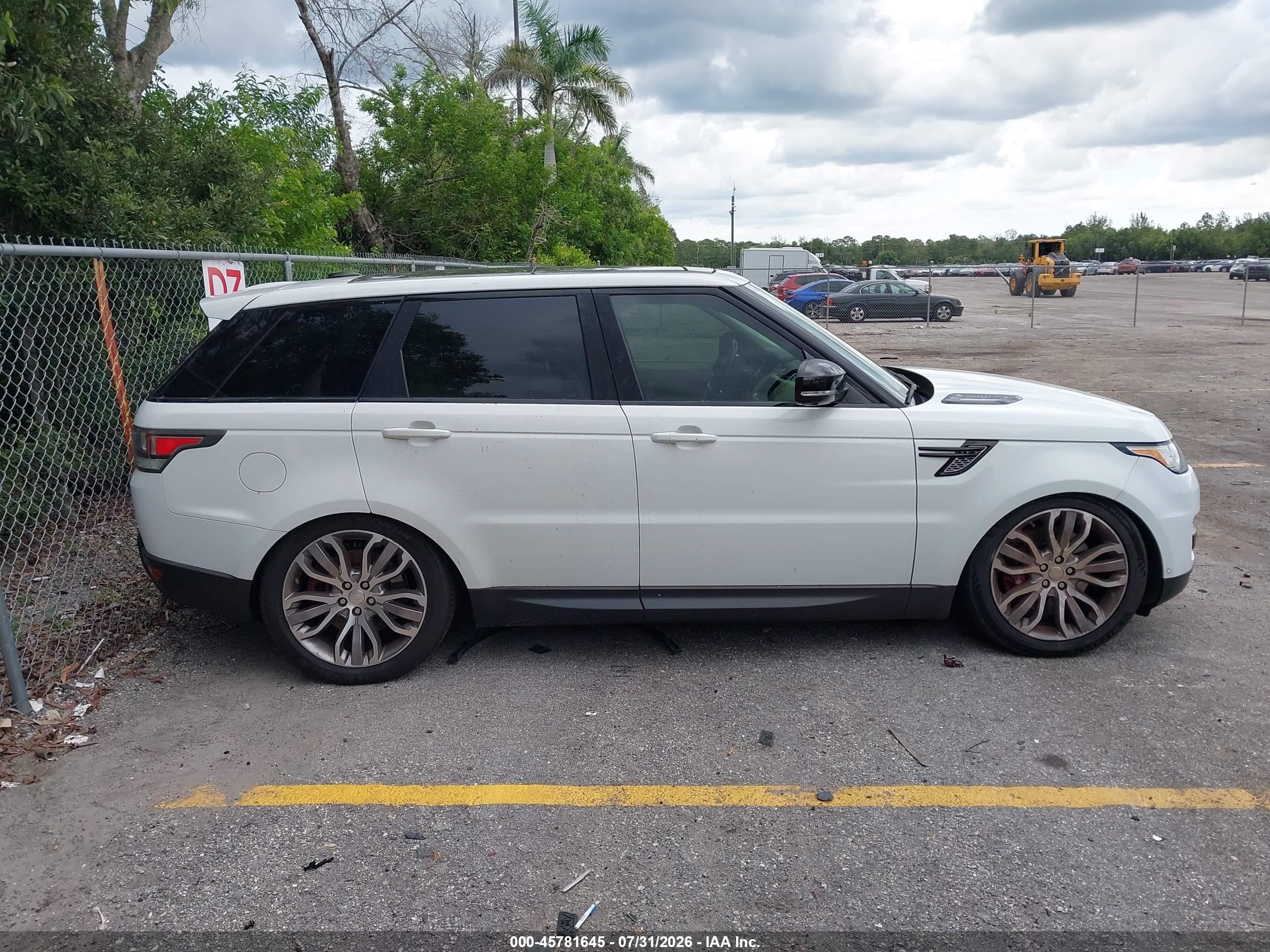 2014 Land Rover Range Rover Sport 5.0l V8 Supercharged White vin: SALWR2TF1EA386398