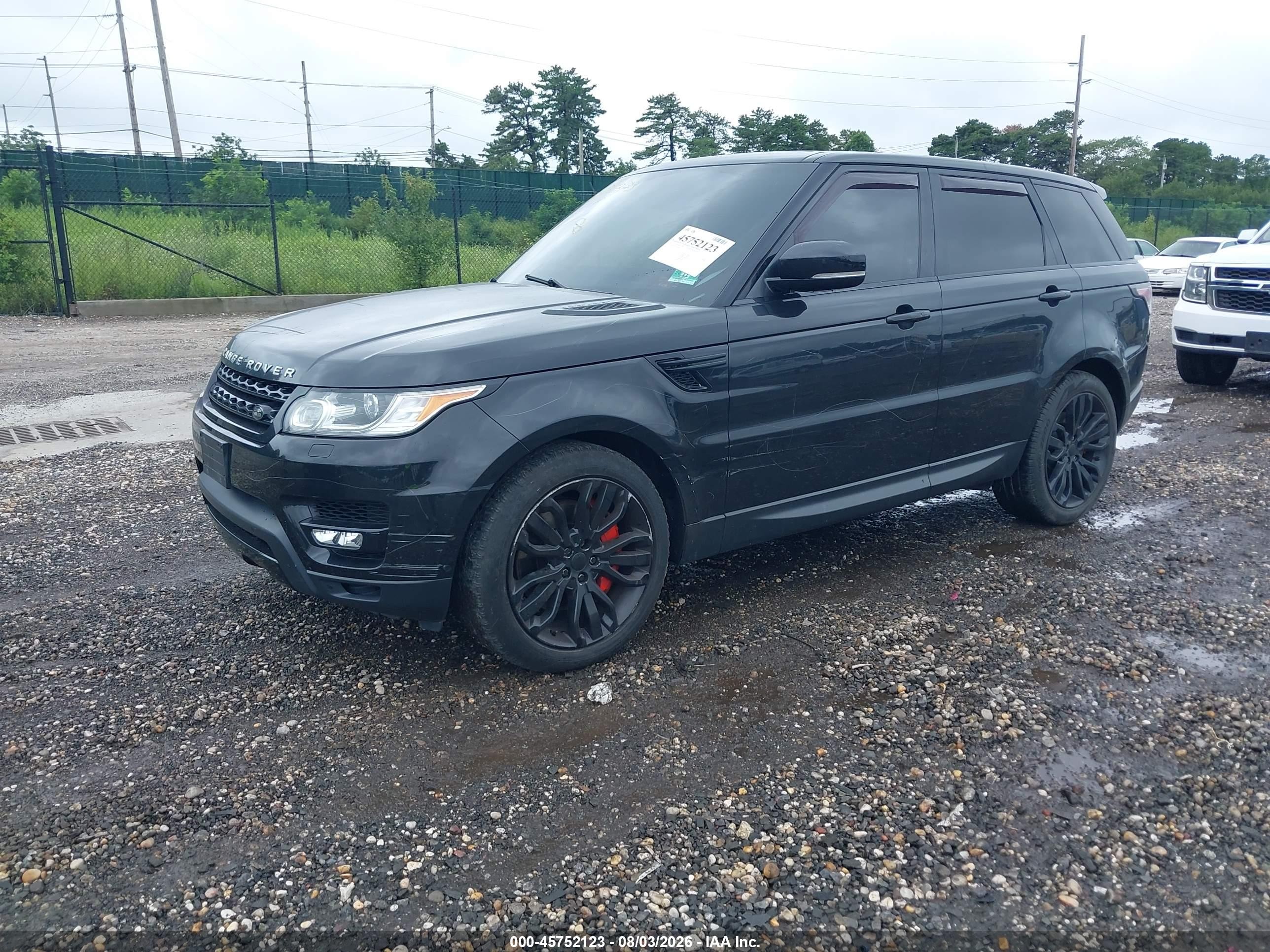 2015 Land Rover Range Rover Sport 5.0l V8 Supercharged Black vin: SALWR2TF1FA504869