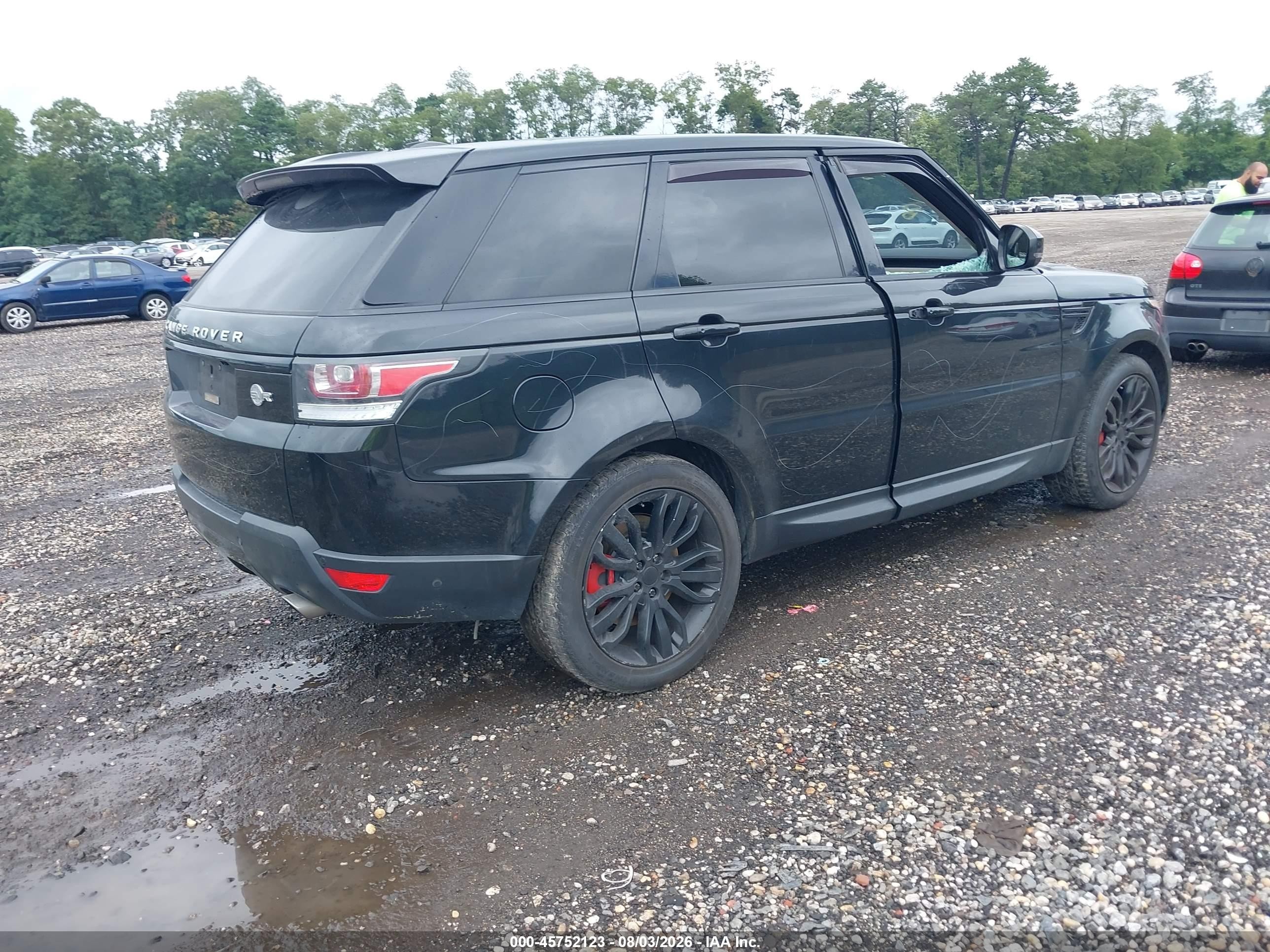 2015 Land Rover Range Rover Sport 5.0l V8 Supercharged Black vin: SALWR2TF1FA504869