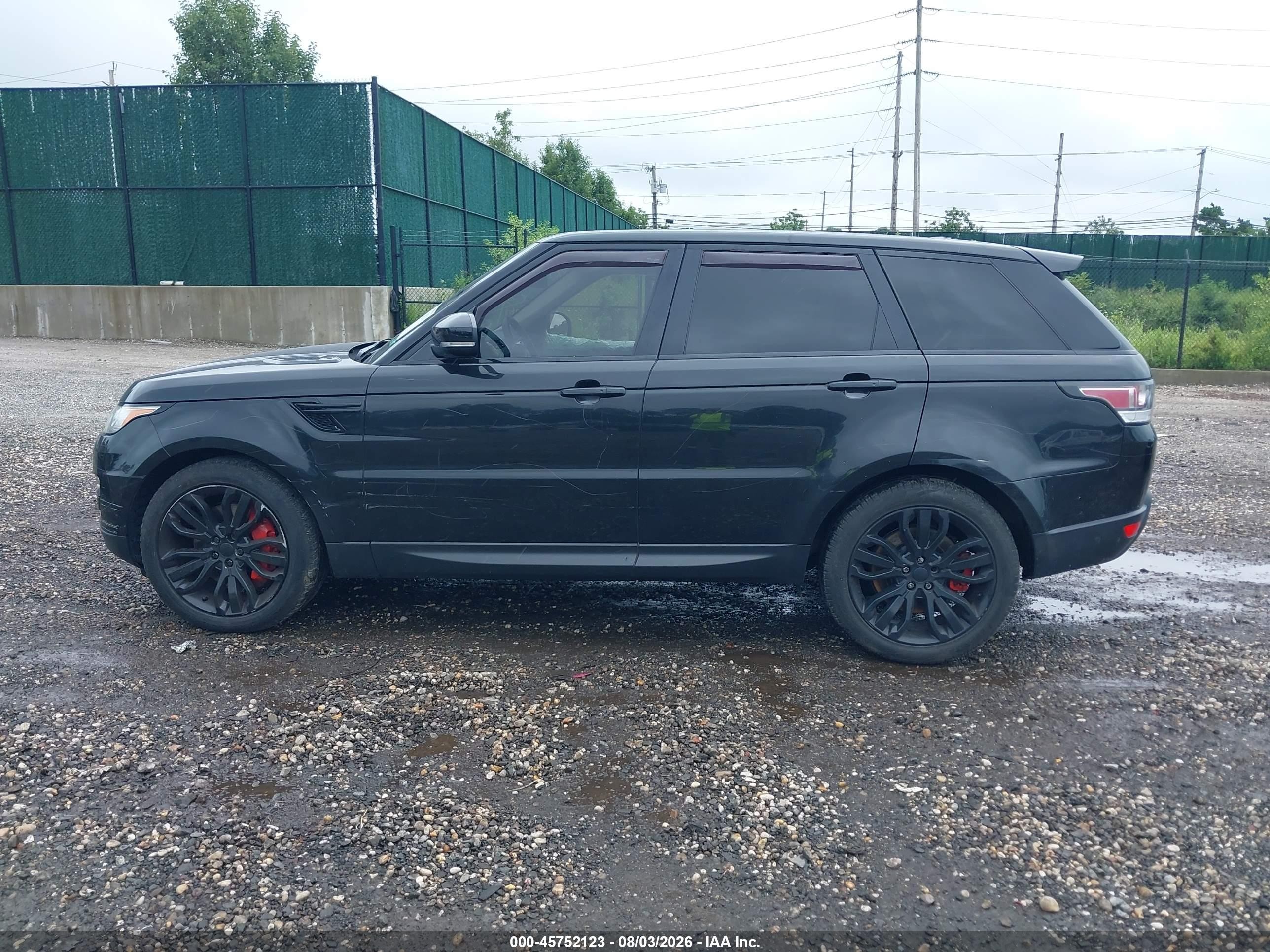2015 Land Rover Range Rover Sport 5.0l V8 Supercharged Black vin: SALWR2TF1FA504869