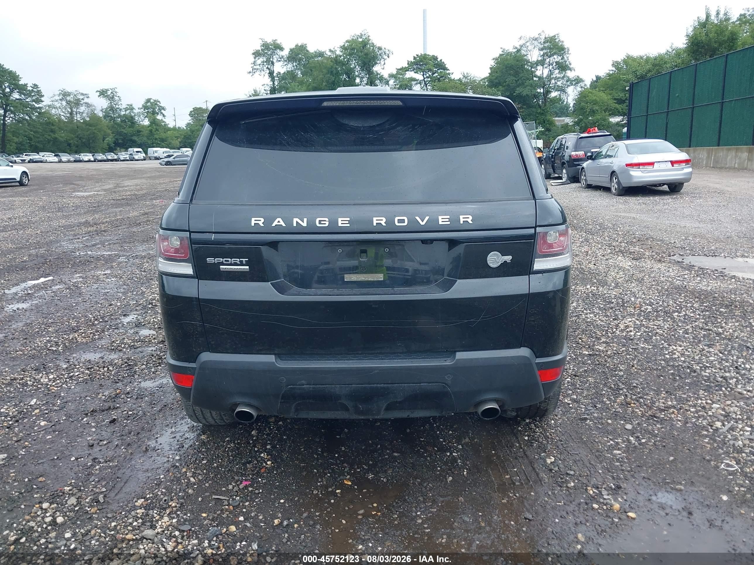 2015 Land Rover Range Rover Sport 5.0l V8 Supercharged Black vin: SALWR2TF1FA504869