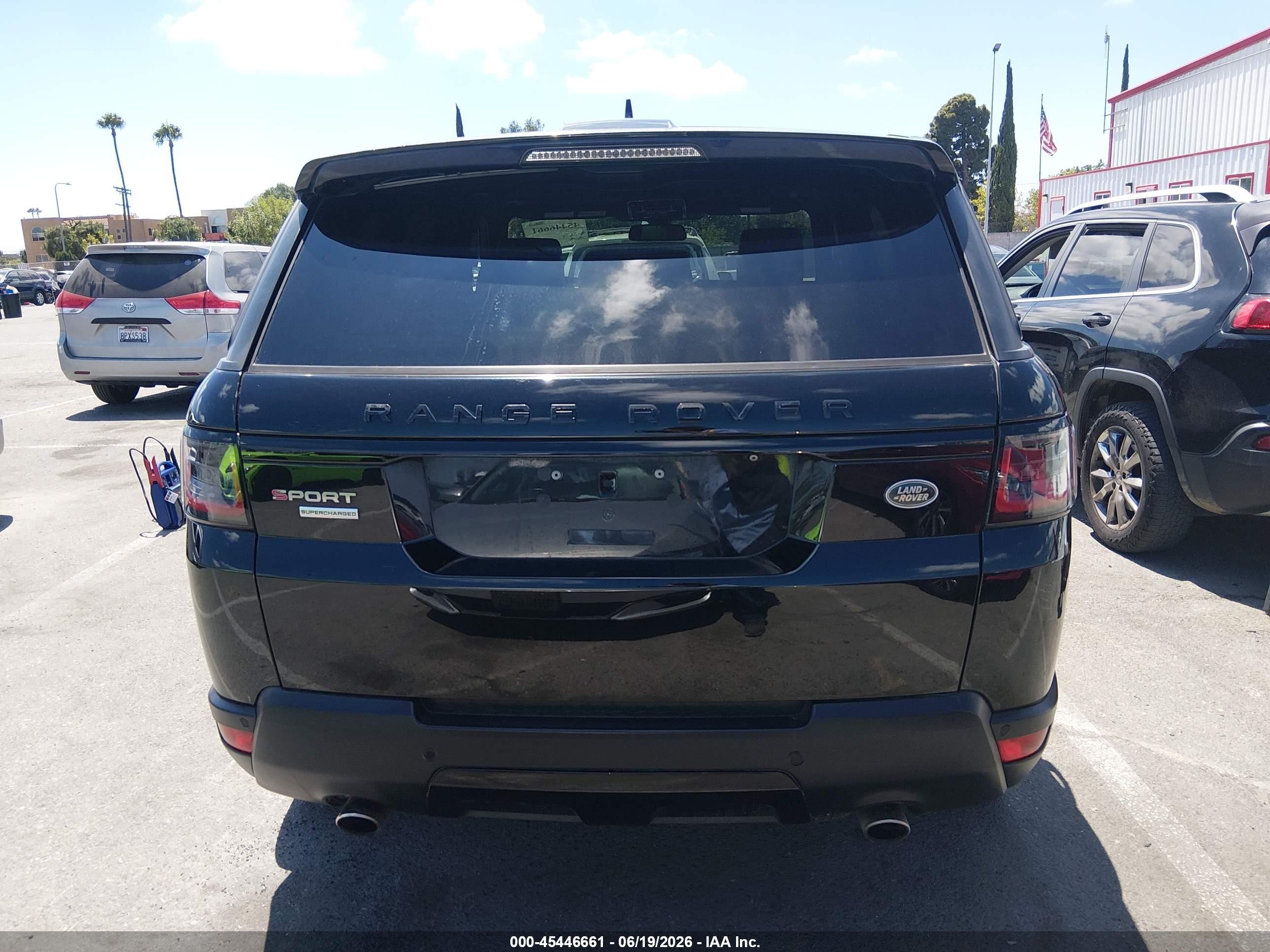2015 Land Rover Range Rover Sport 5.0l V8 Supercharged Black vin: SALWR2TF3FA534097