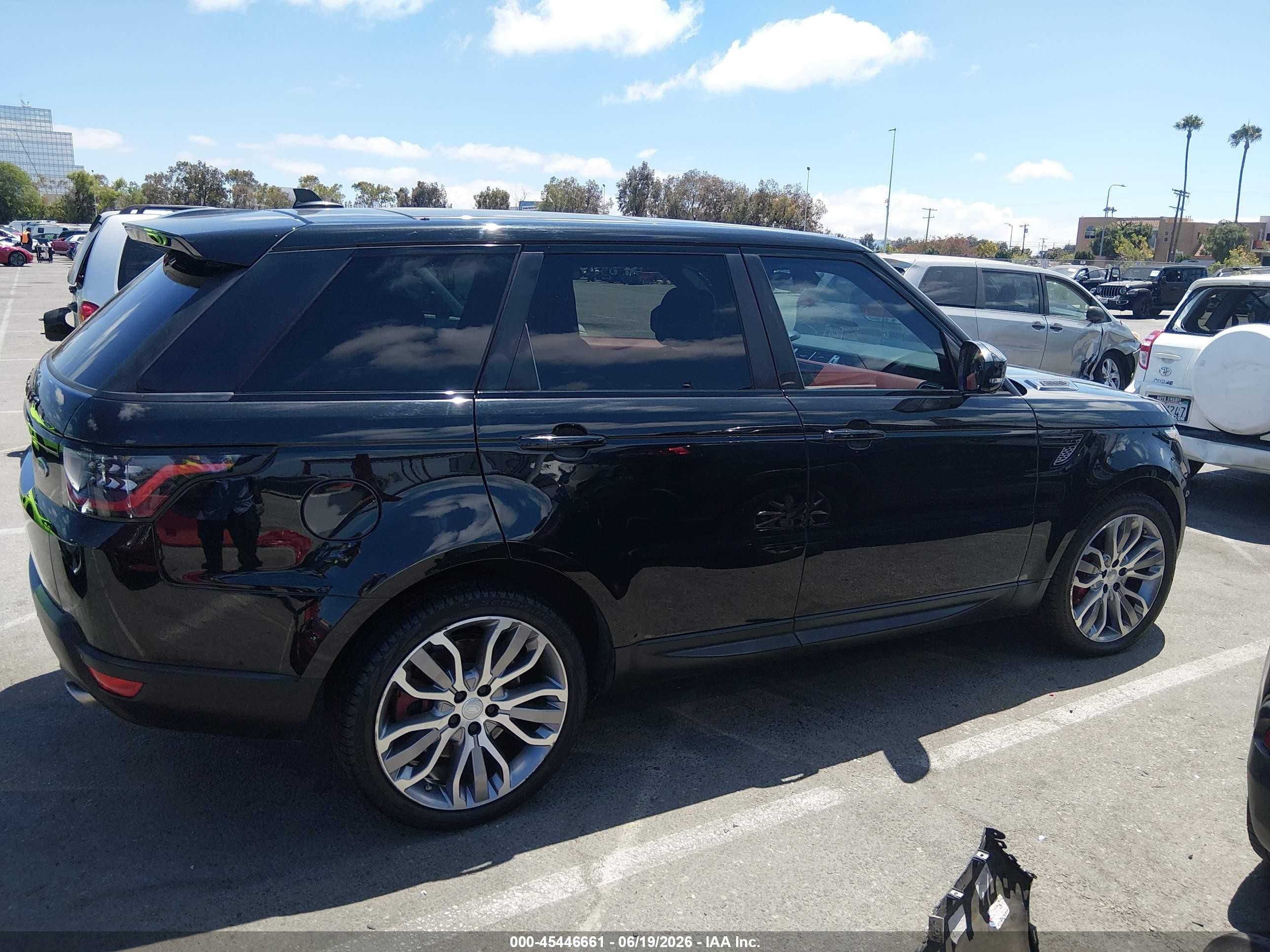 2015 Land Rover Range Rover Sport 5.0l V8 Supercharged Black vin: SALWR2TF3FA534097