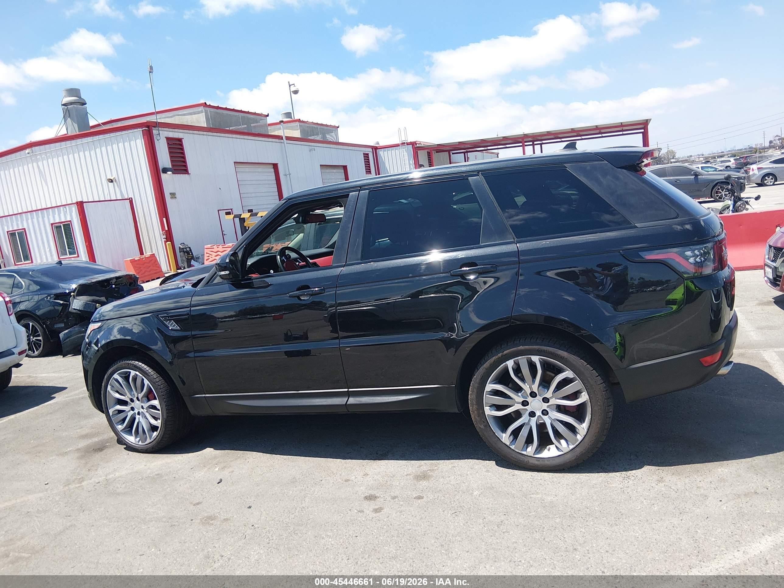 2015 Land Rover Range Rover Sport 5.0l V8 Supercharged Black vin: SALWR2TF3FA534097