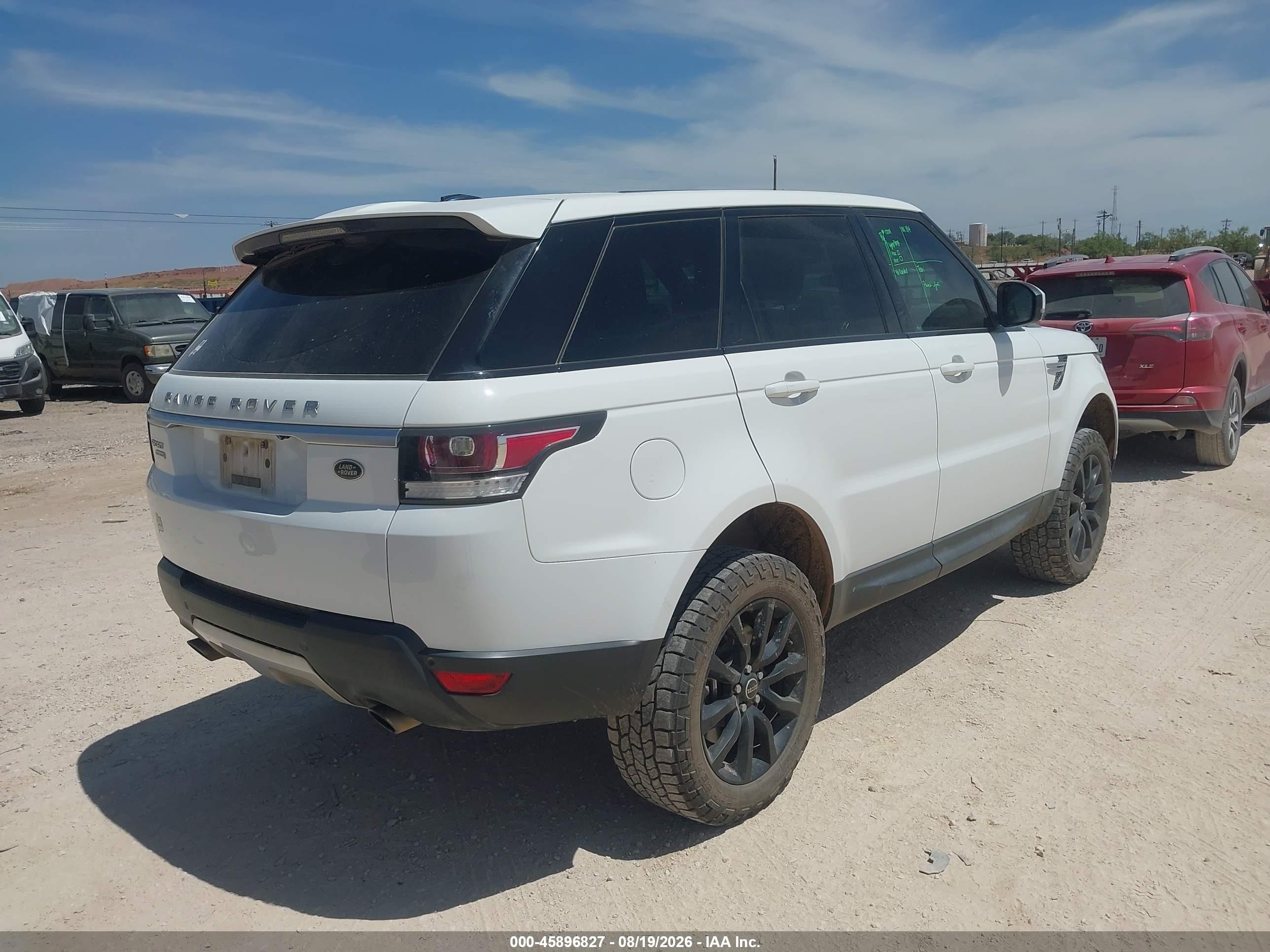 2014 Land Rover Range Rover Sport 5.0l V8 Supercharged White vin: SALWR2TF5EA383701