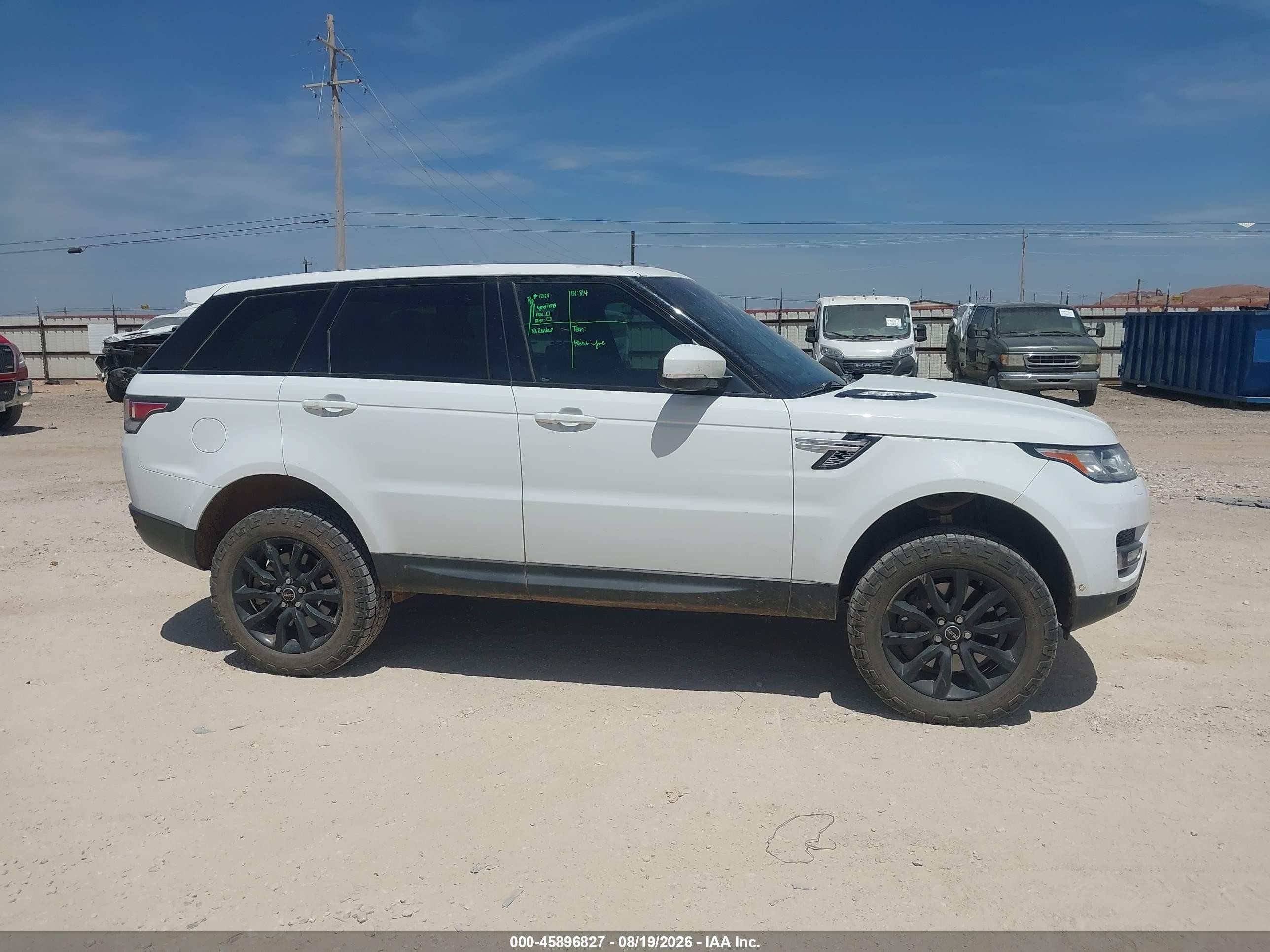 2014 Land Rover Range Rover Sport 5.0l V8 Supercharged White vin: SALWR2TF5EA383701