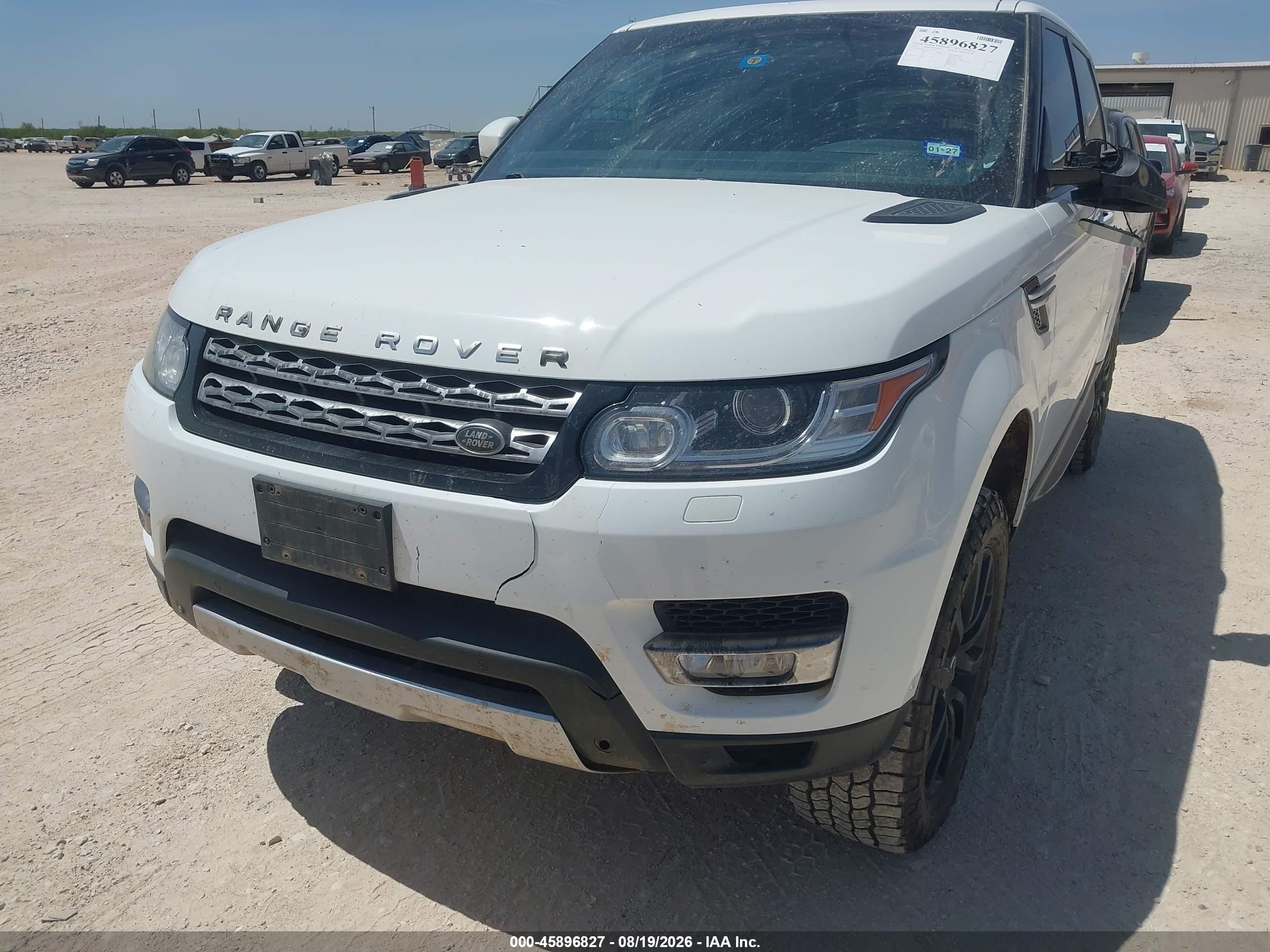 2014 Land Rover Range Rover Sport 5.0l V8 Supercharged White vin: SALWR2TF5EA383701