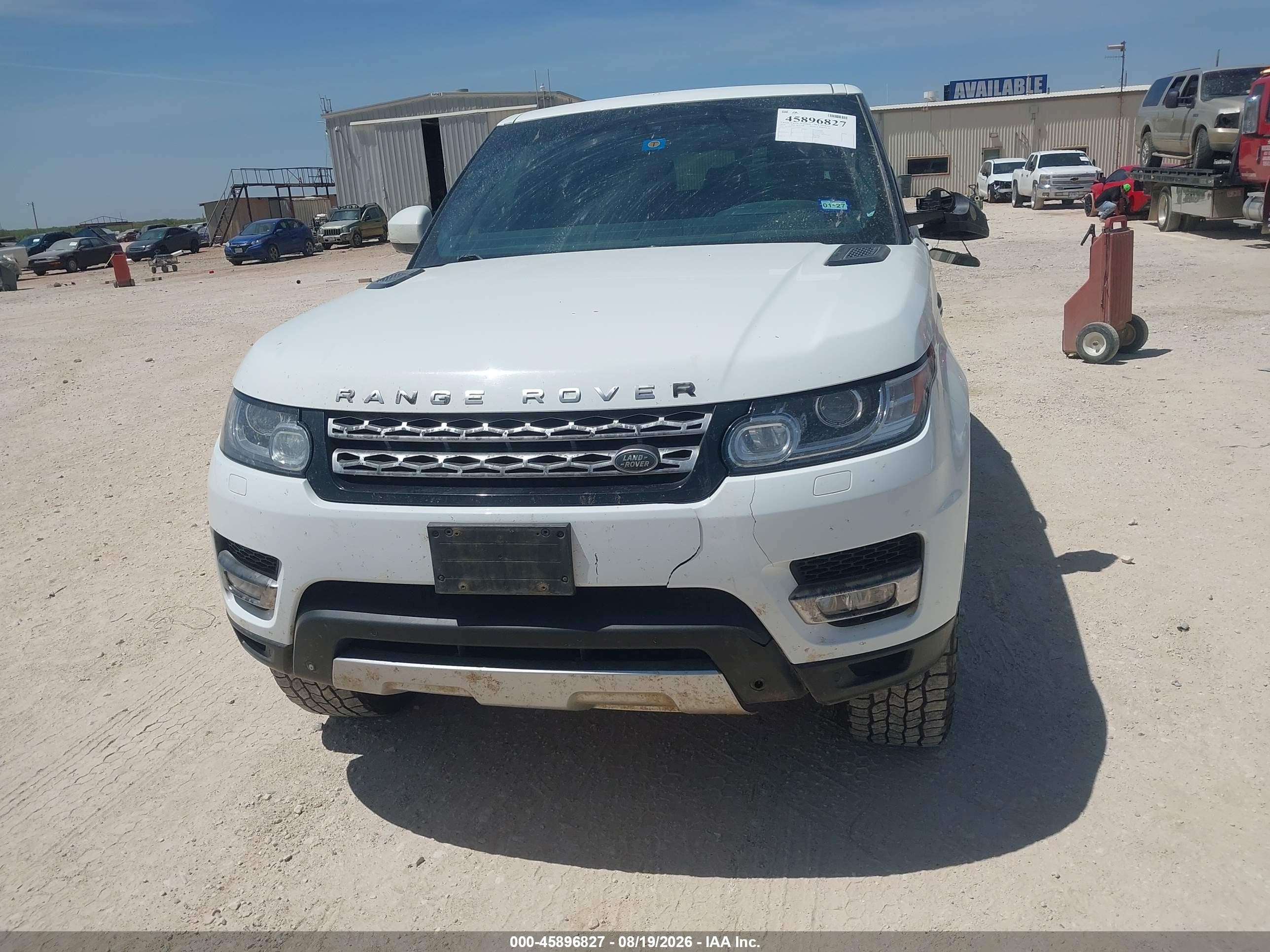 2014 Land Rover Range Rover Sport 5.0l V8 Supercharged White vin: SALWR2TF5EA383701
