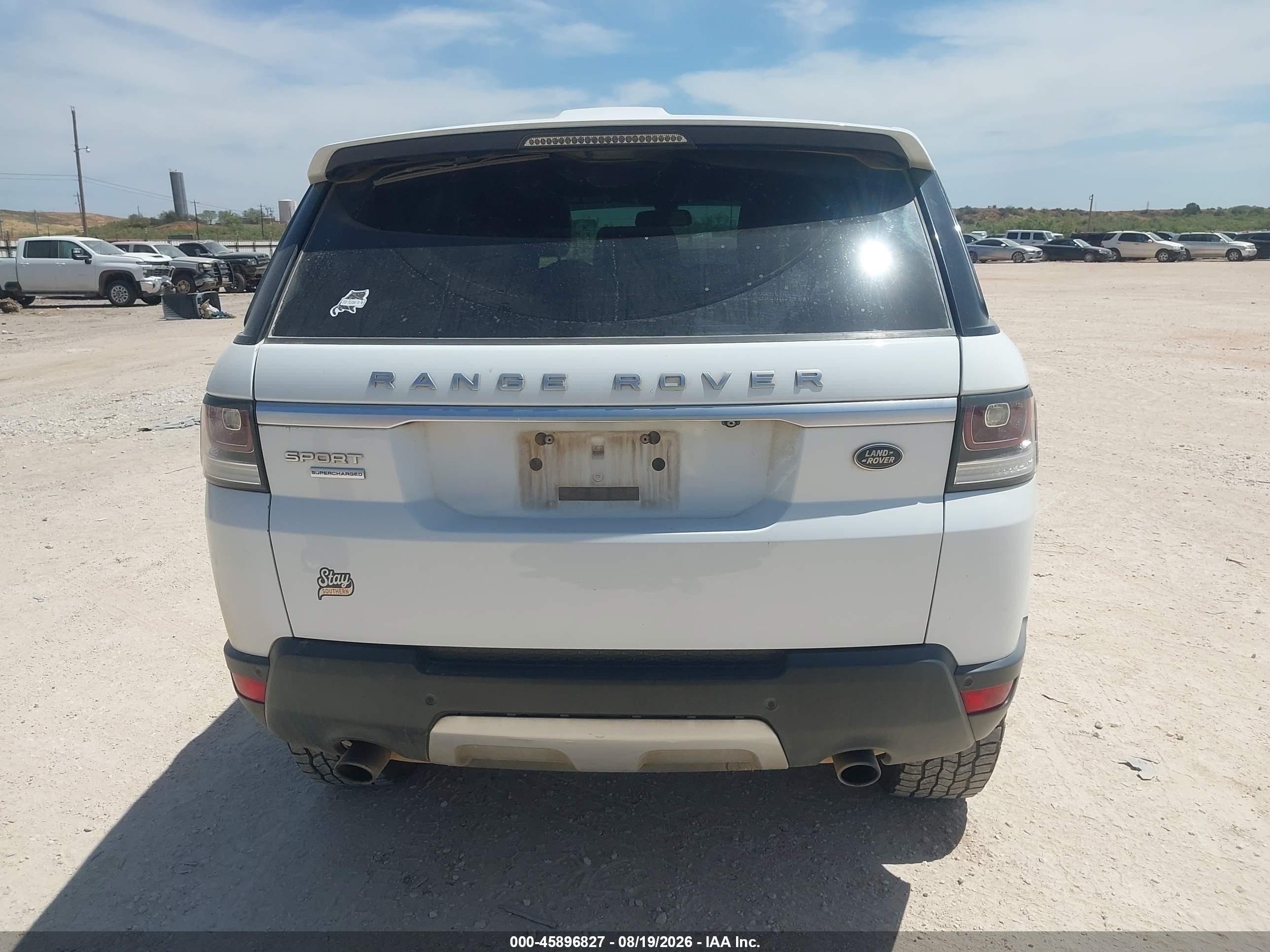 2014 Land Rover Range Rover Sport 5.0l V8 Supercharged White vin: SALWR2TF5EA383701