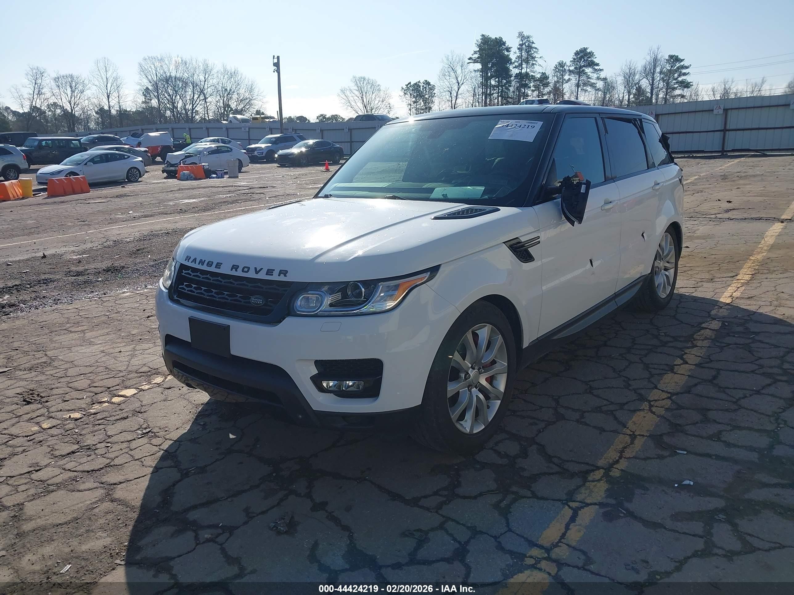 2015 Land Rover Range Rover Sport 5.0l V8 Supercharged White vin: SALWR2TF6FA517939