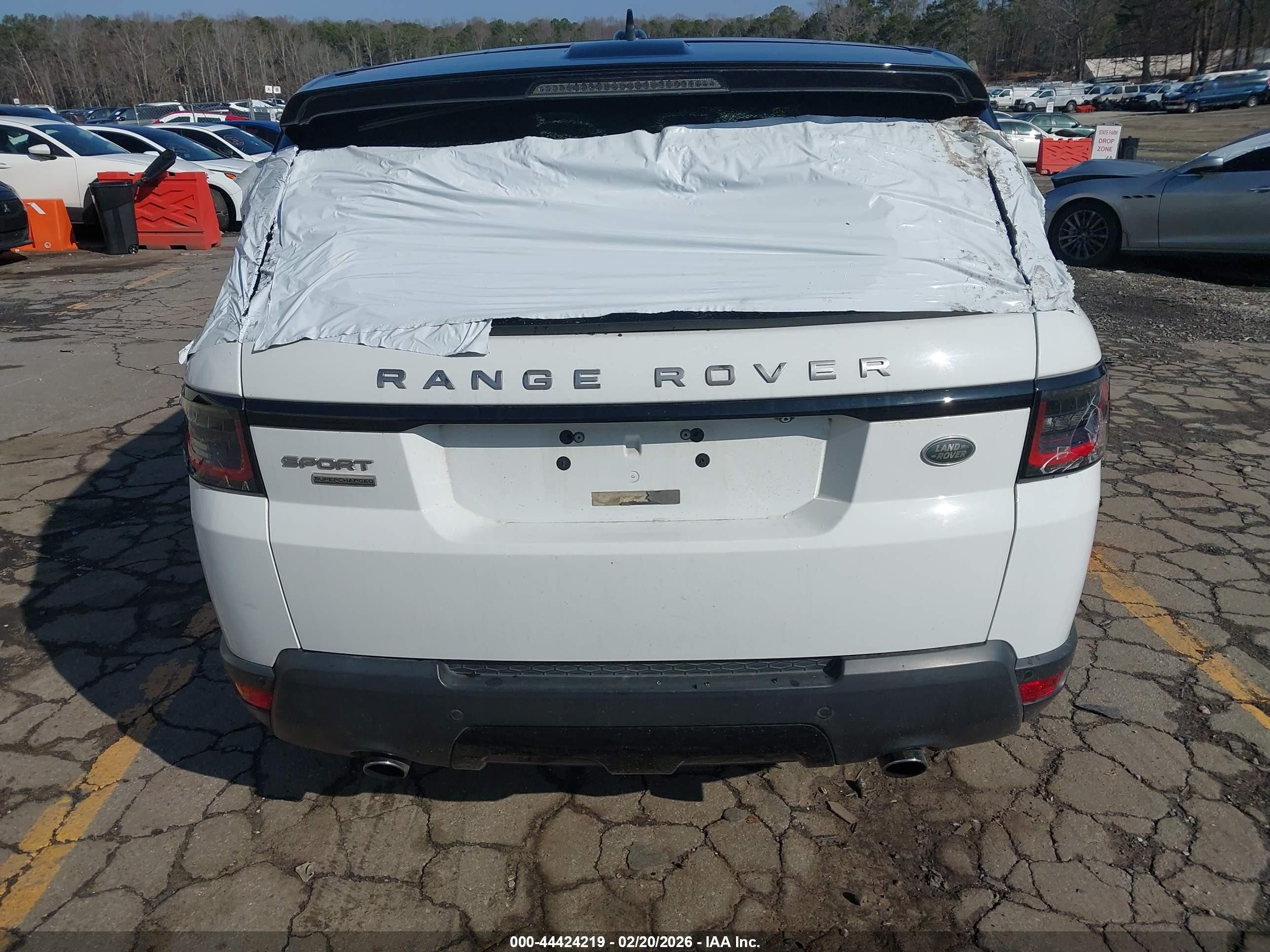 2015 Land Rover Range Rover Sport 5.0l V8 Supercharged White vin: SALWR2TF6FA517939