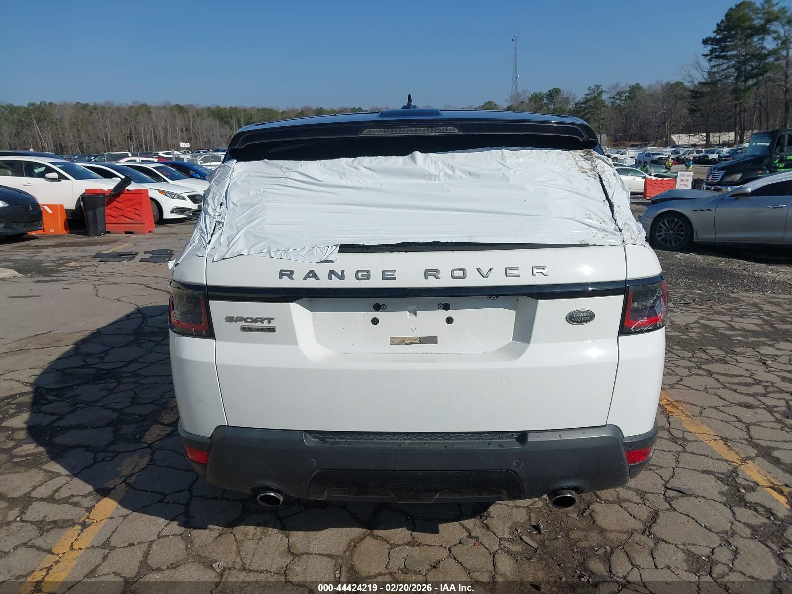 2015 Land Rover Range Rover Sport 5.0l V8 Supercharged White vin: SALWR2TF6FA517939