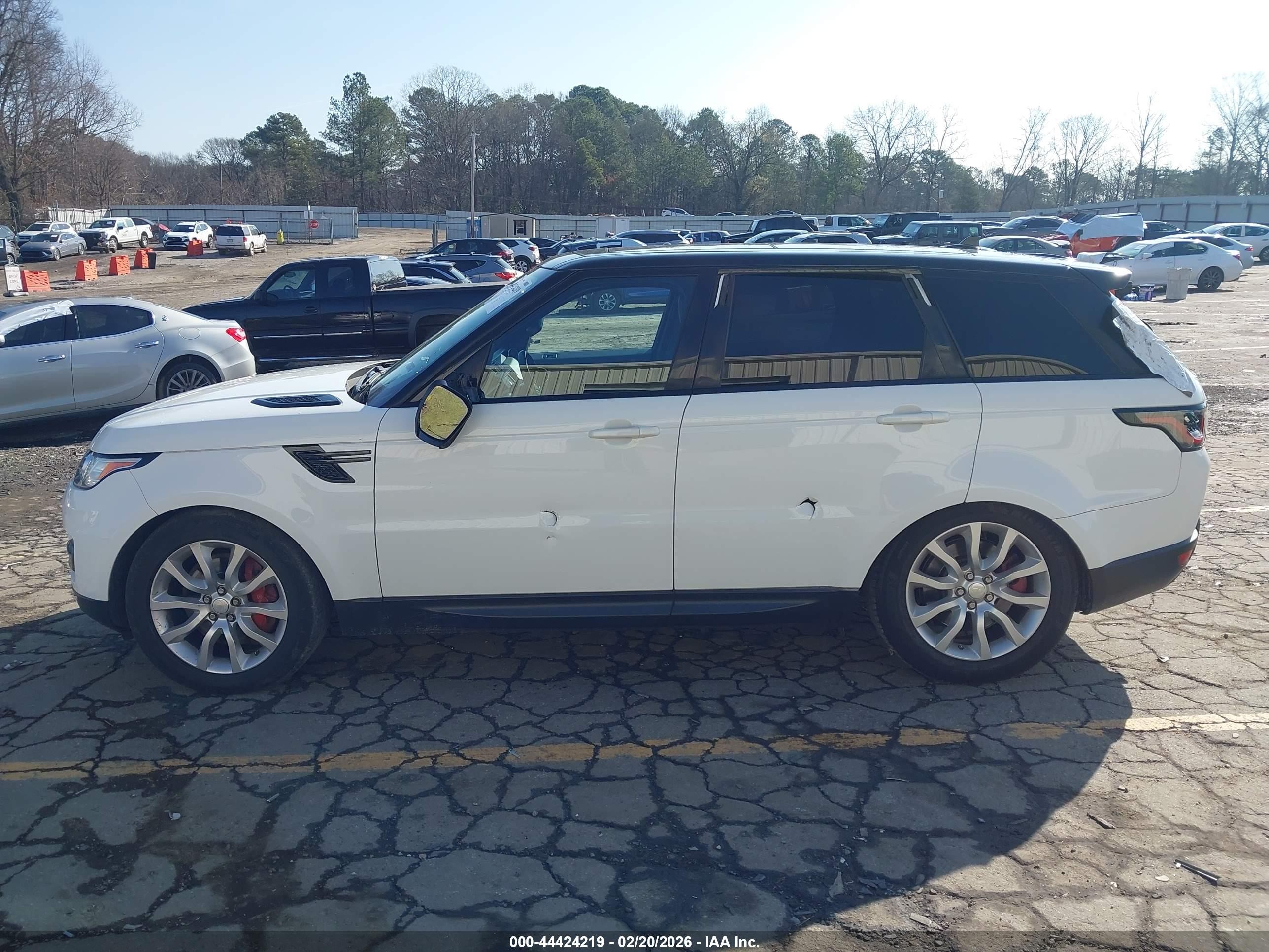 2015 Land Rover Range Rover Sport 5.0l V8 Supercharged White vin: SALWR2TF6FA517939