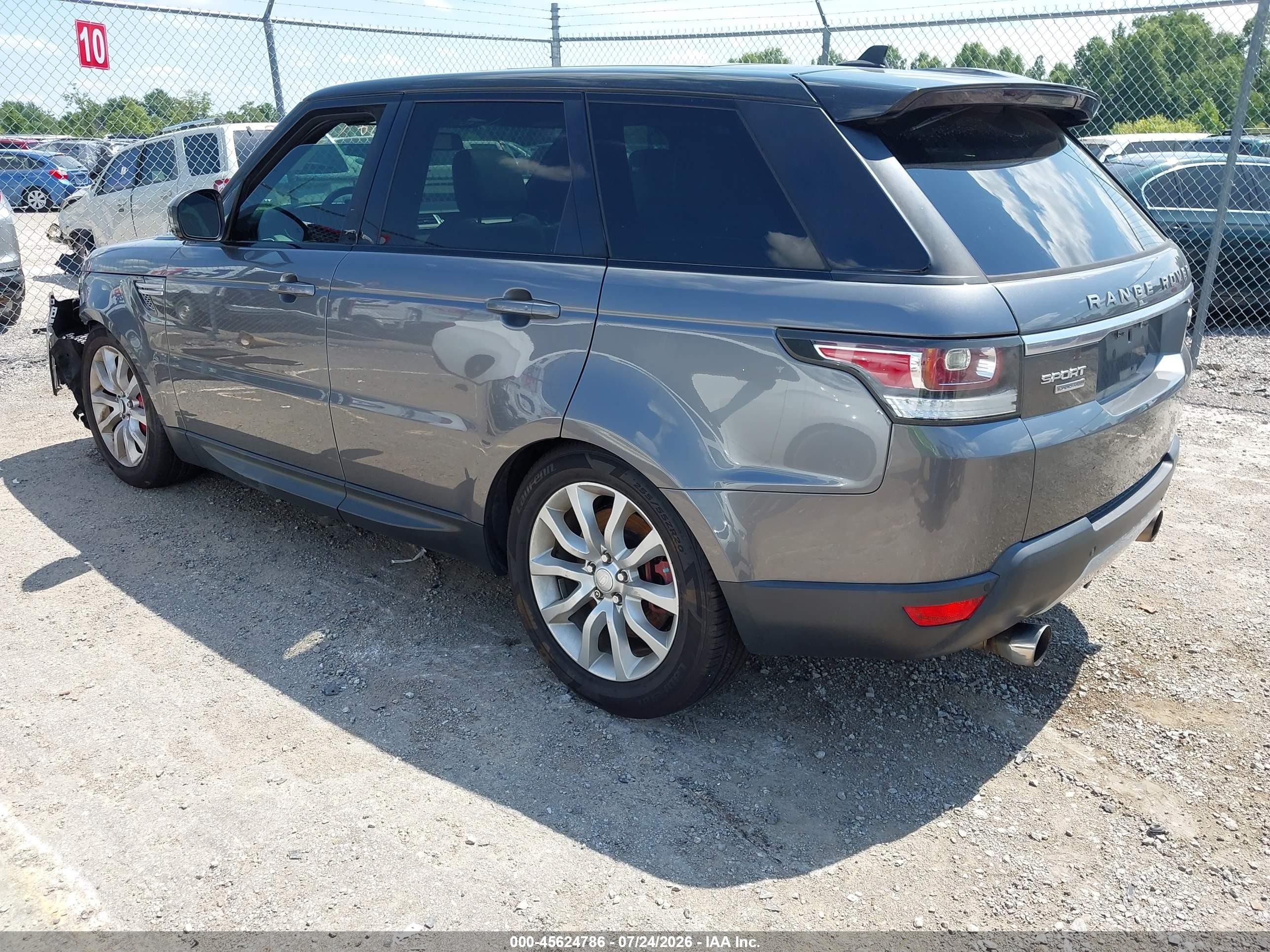 2015 Land Rover Range Rover Sport 5.0l V8 Supercharged Gray vin: SALWR2TF6FA528486
