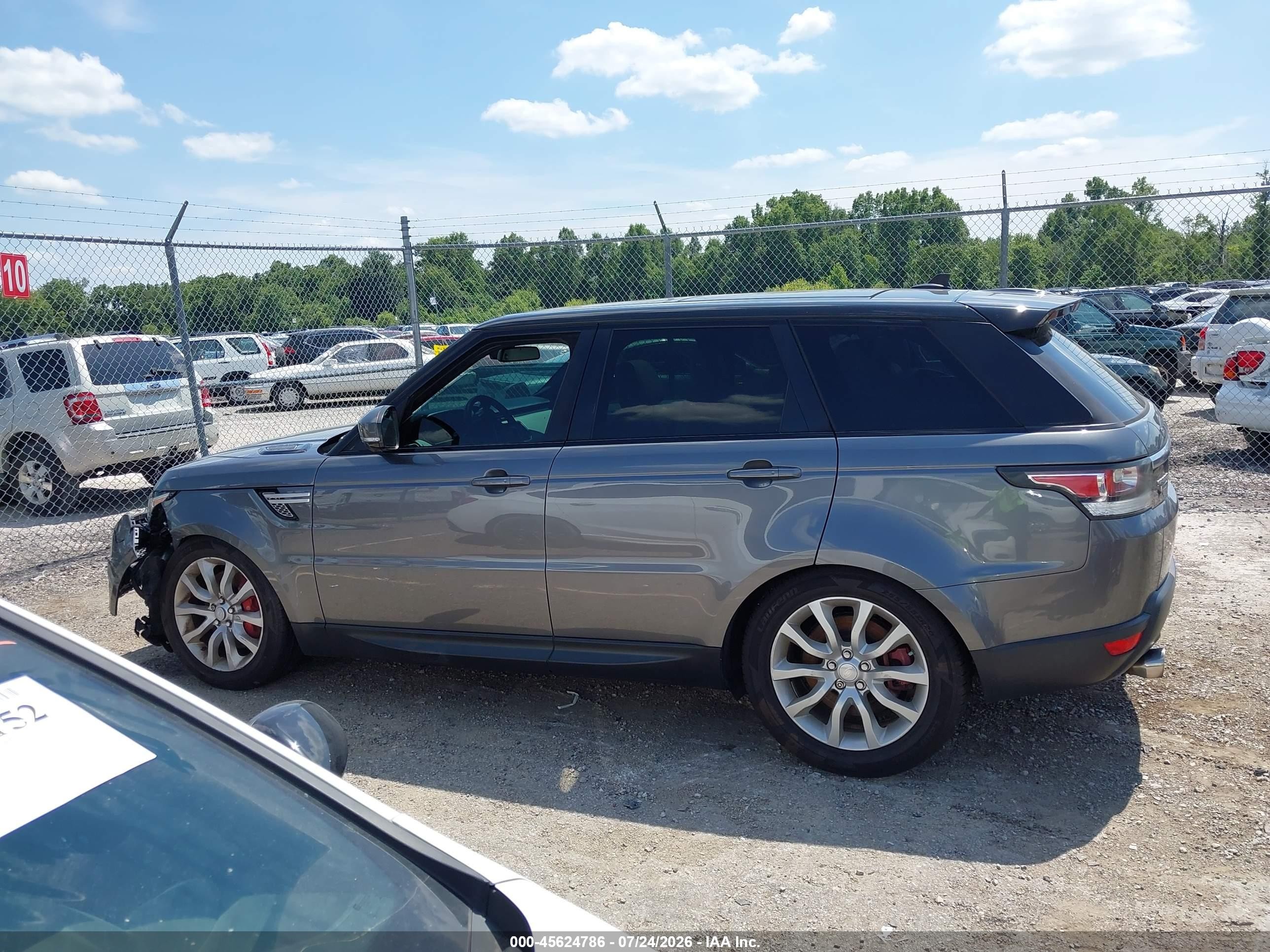 2015 Land Rover Range Rover Sport 5.0l V8 Supercharged Gray vin: SALWR2TF6FA528486