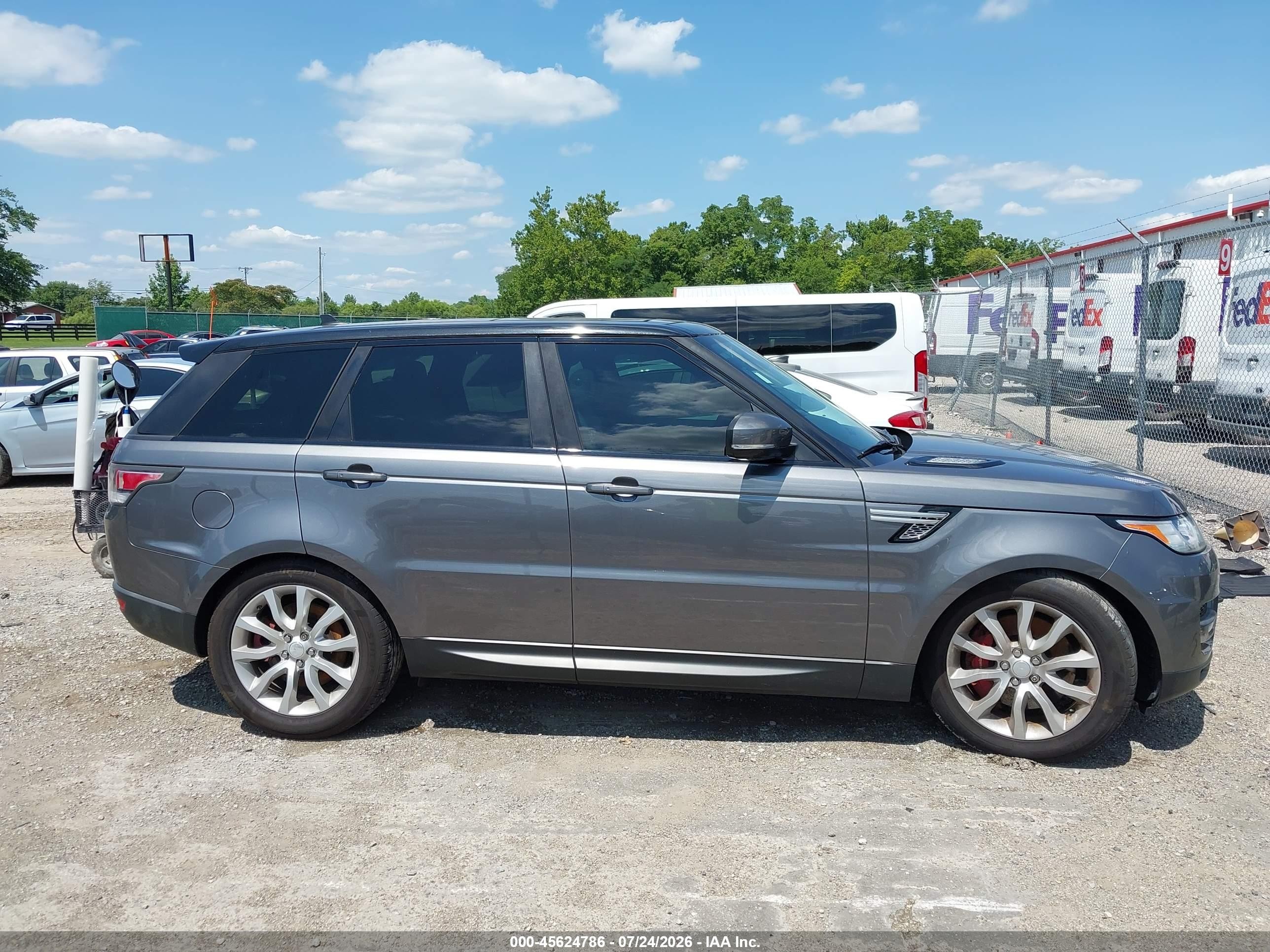 2015 Land Rover Range Rover Sport 5.0l V8 Supercharged Gray vin: SALWR2TF6FA528486