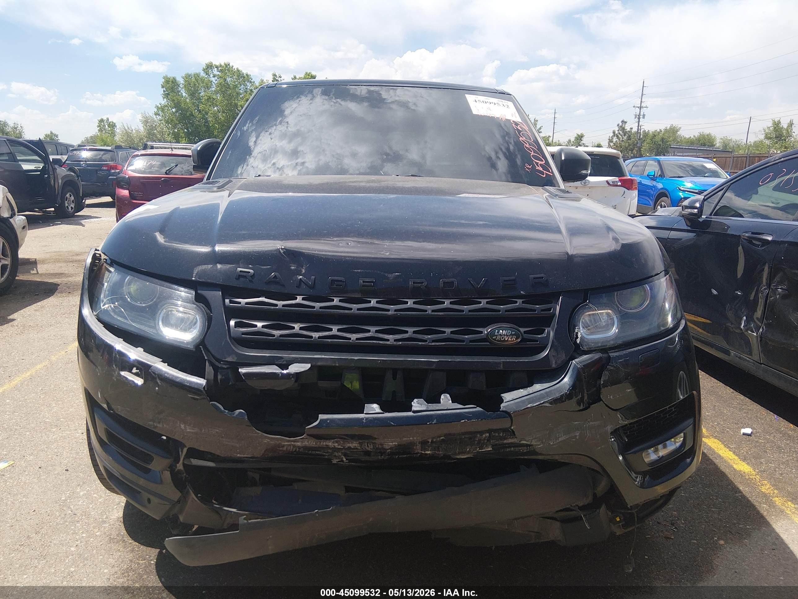 2015 Land Rover Range Rover Sport 5.0l V8 Supercharged Black vin: SALWR2TF7FA518288