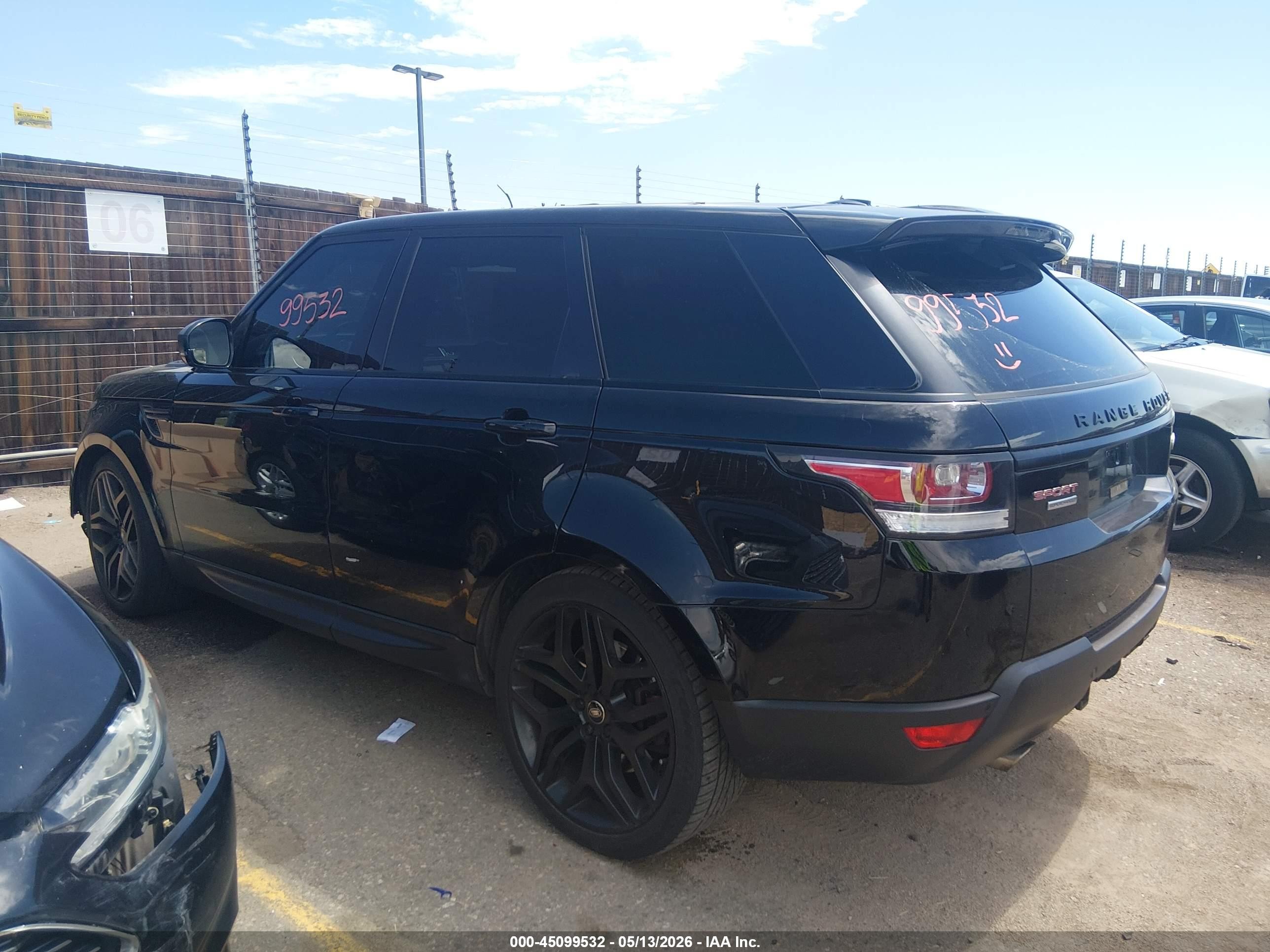 2015 Land Rover Range Rover Sport 5.0l V8 Supercharged Black vin: SALWR2TF7FA518288
