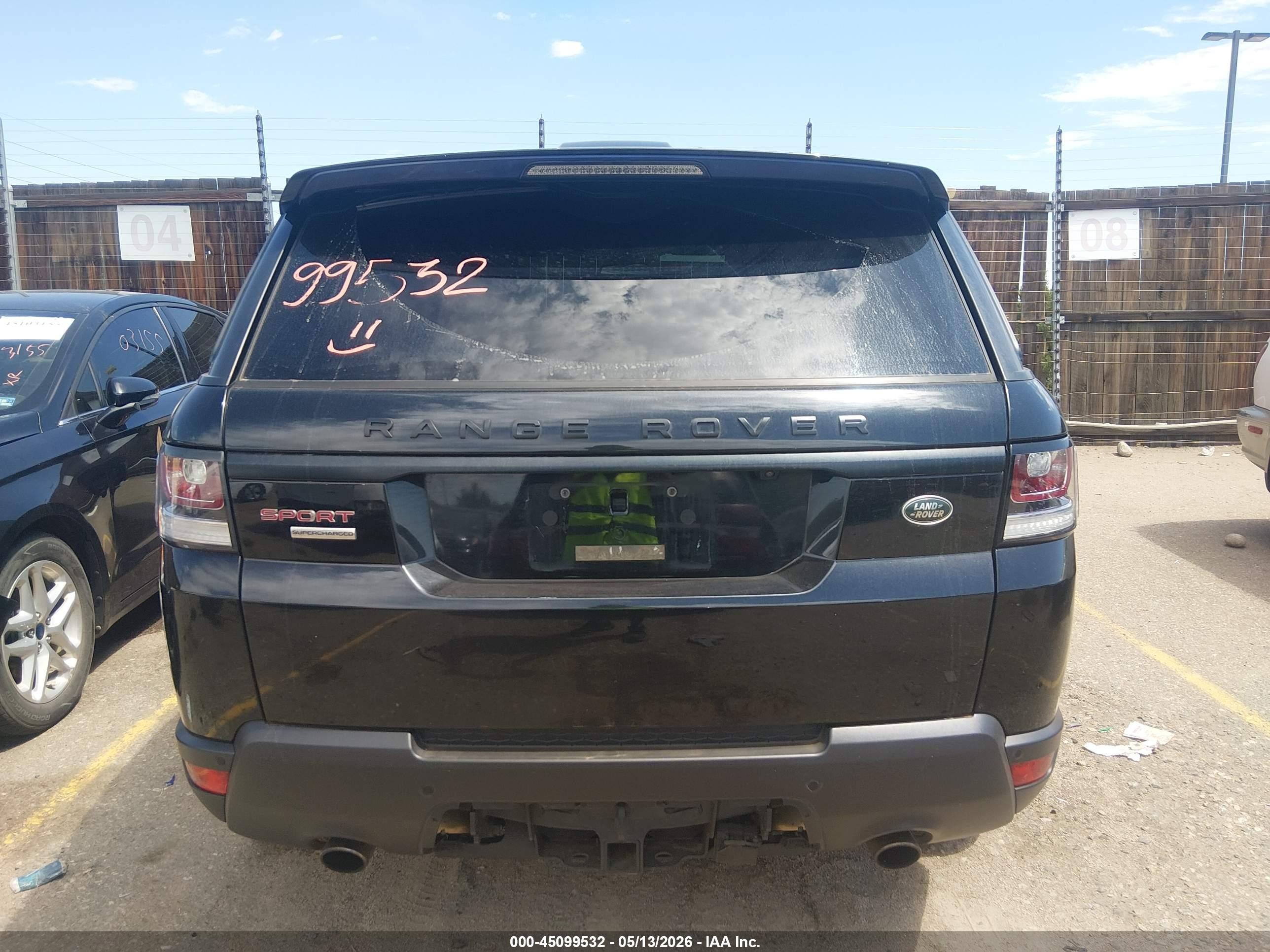 2015 Land Rover Range Rover Sport 5.0l V8 Supercharged Black vin: SALWR2TF7FA518288