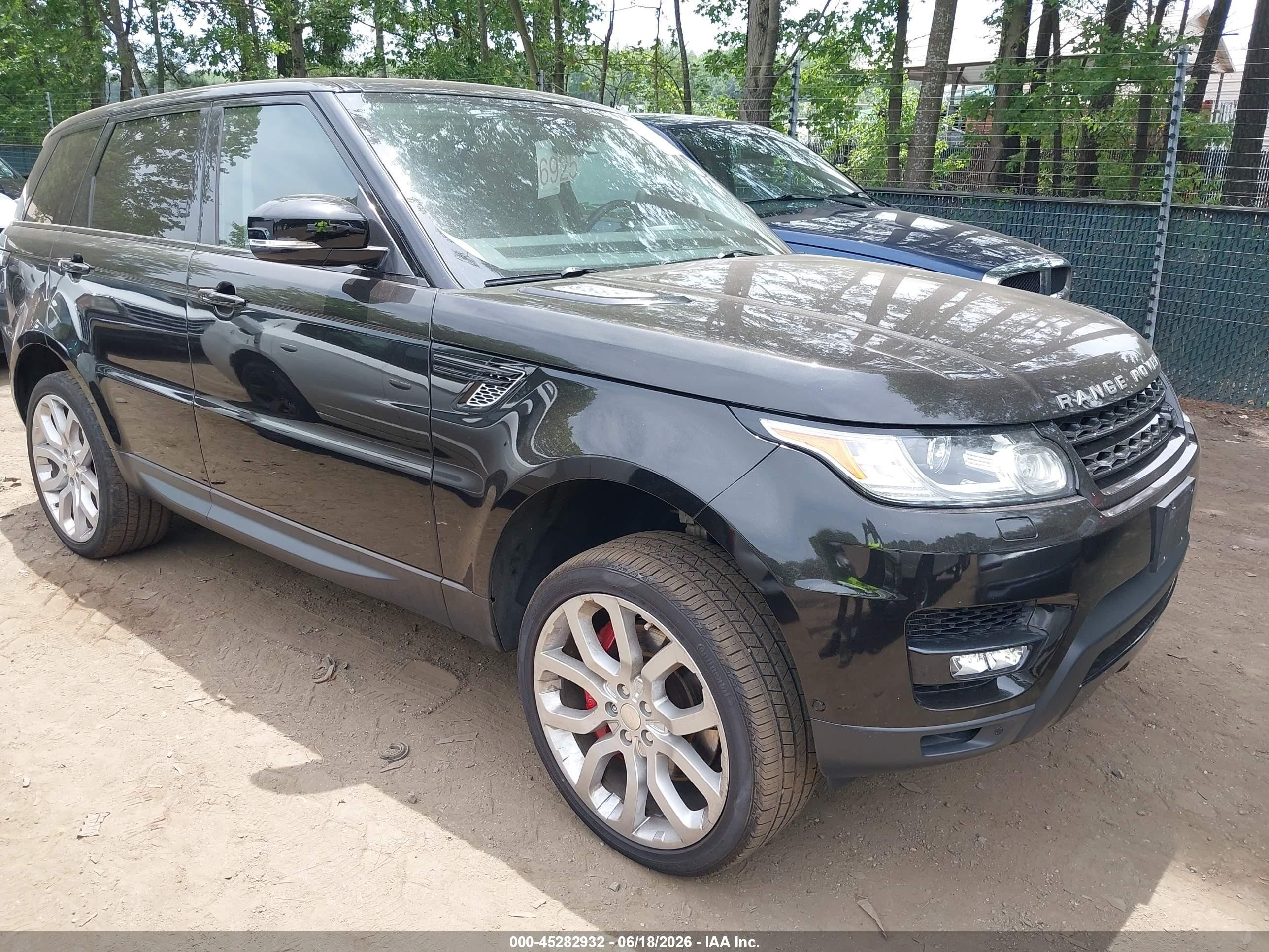 2015 Land Rover Range Rover Sport 5.0l V8 Supercharged Black vin: SALWR2TFXFA609555