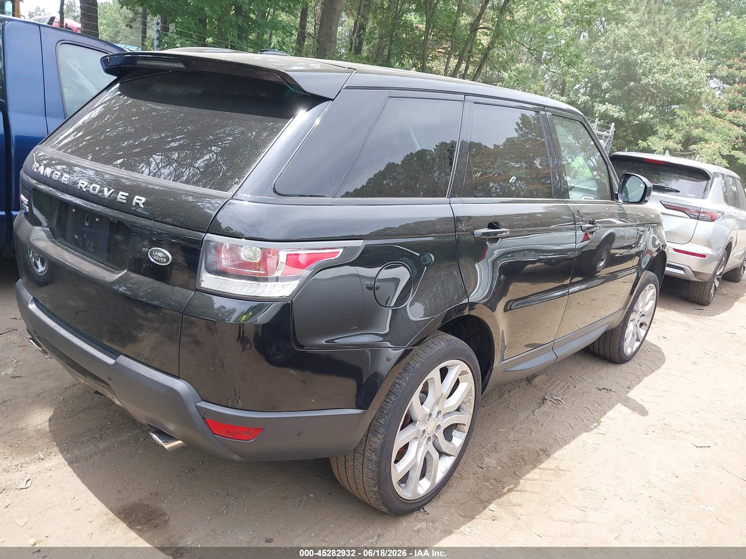 2015 Land Rover Range Rover Sport 5.0l V8 Supercharged Black vin: SALWR2TFXFA609555