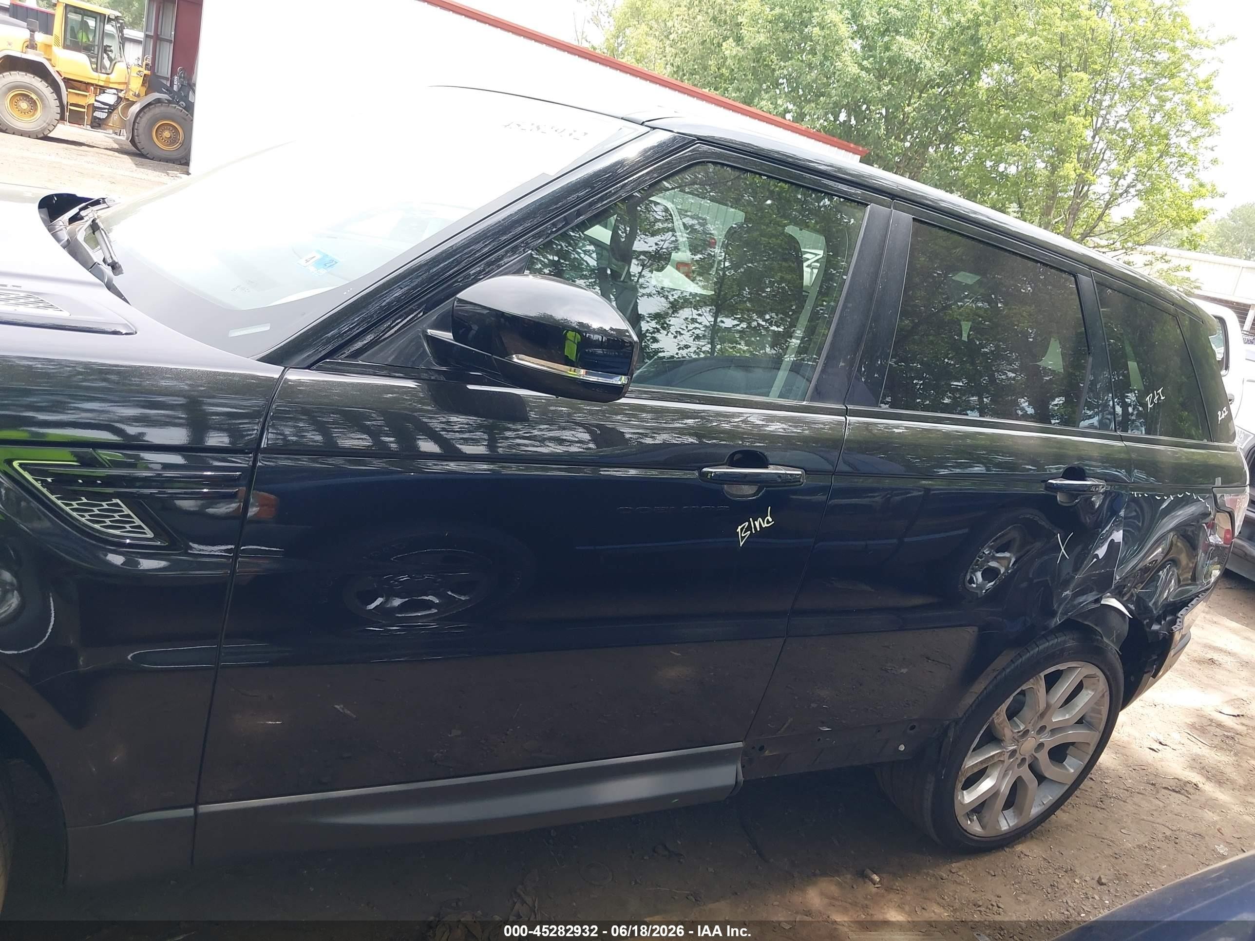 2015 Land Rover Range Rover Sport 5.0l V8 Supercharged Black vin: SALWR2TFXFA609555