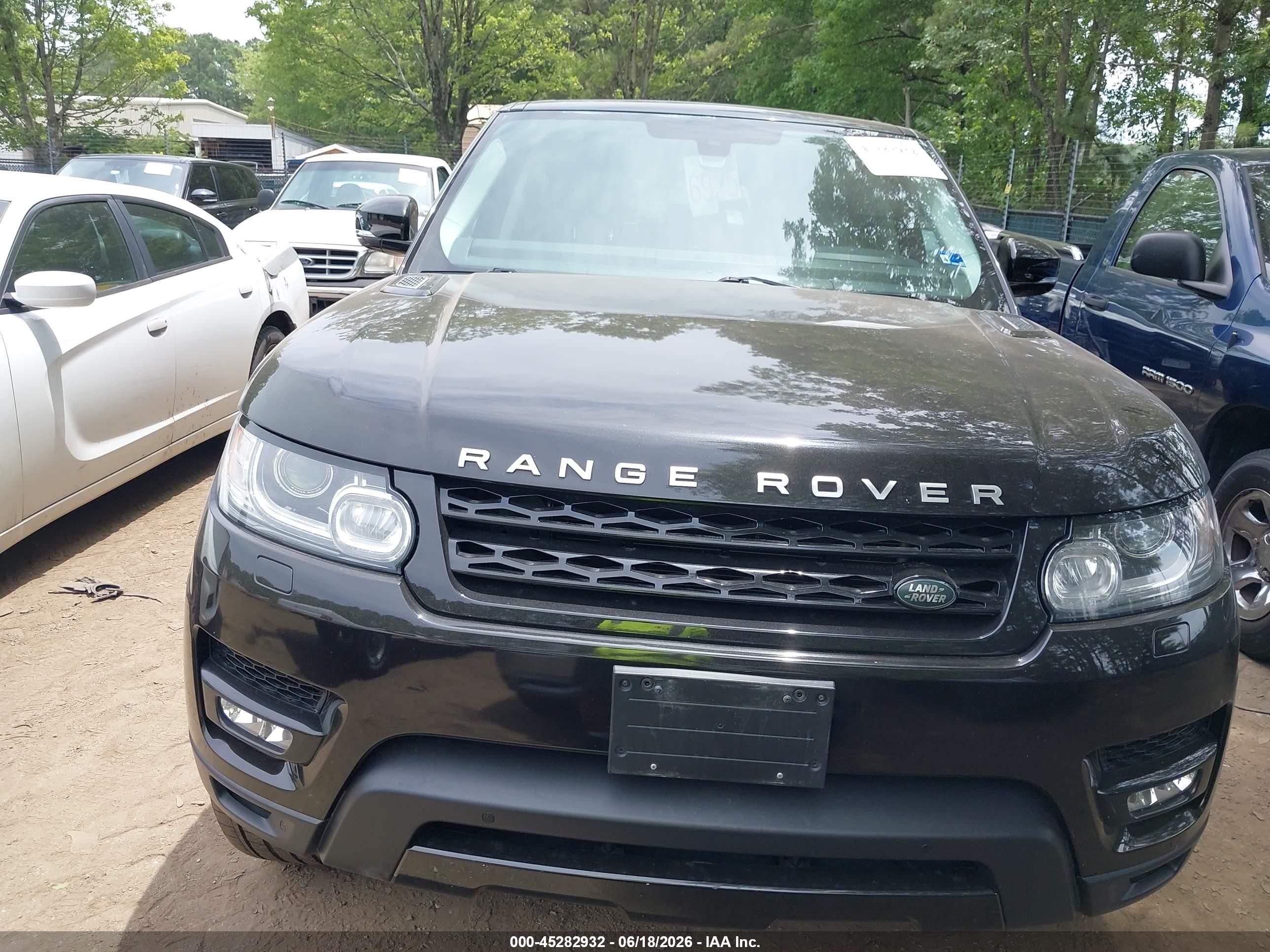 2015 Land Rover Range Rover Sport 5.0l V8 Supercharged Black vin: SALWR2TFXFA609555