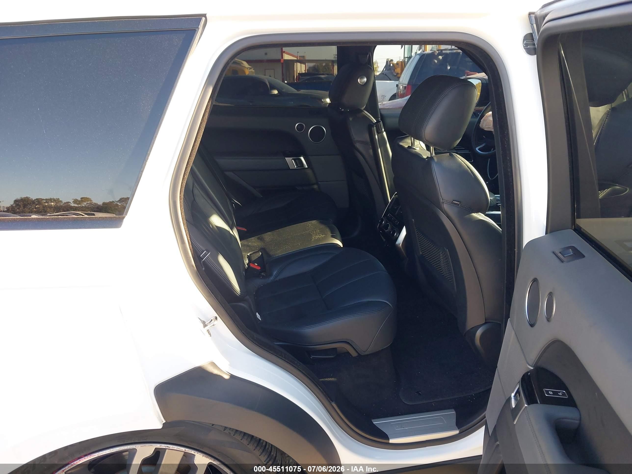2015 Land Rover Range Rover Sport 5.0l V8 Supercharged White vin: SALWR2TFXFA612827