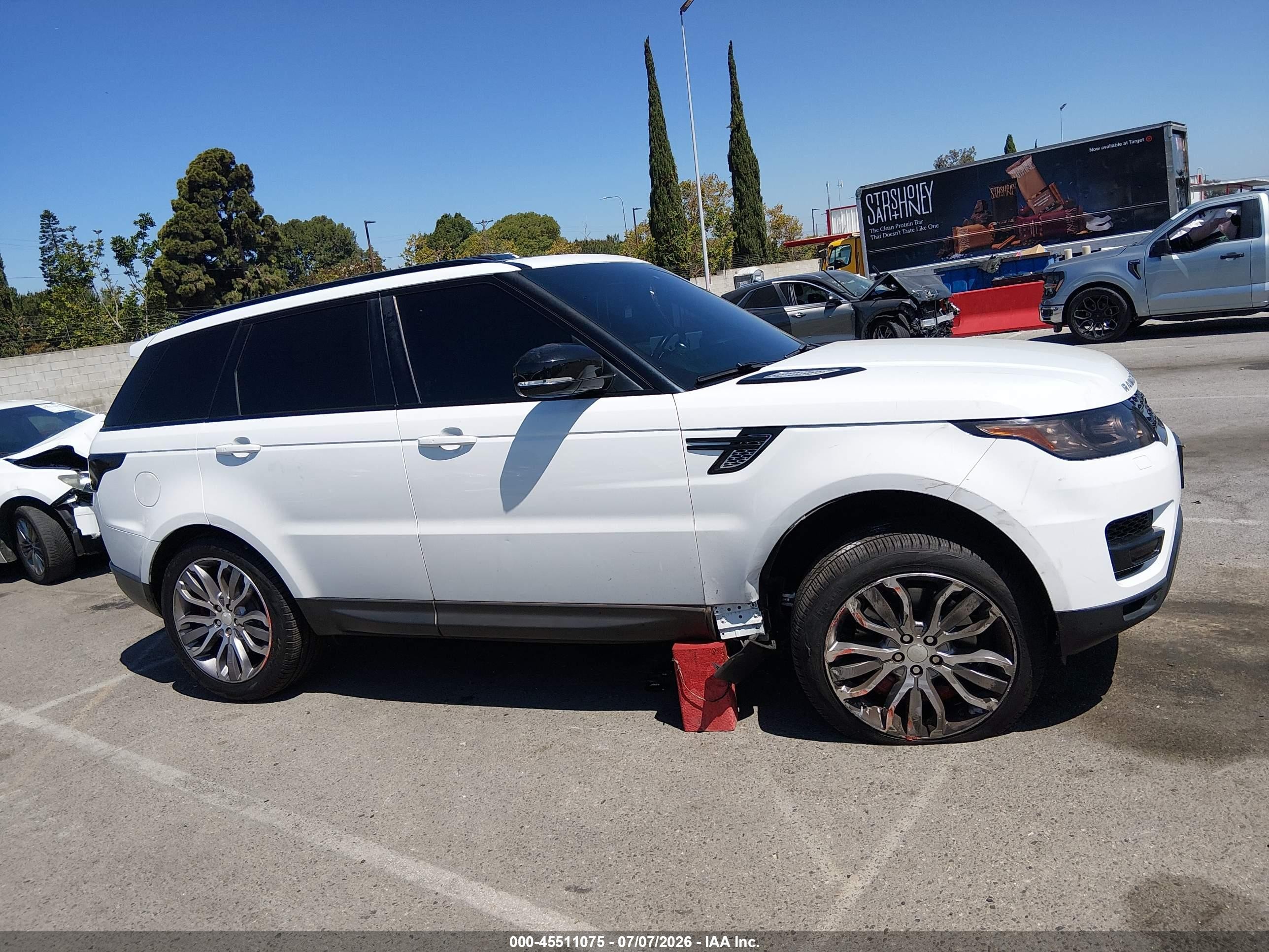 2015 Land Rover Range Rover Sport 5.0l V8 Supercharged White vin: SALWR2TFXFA612827