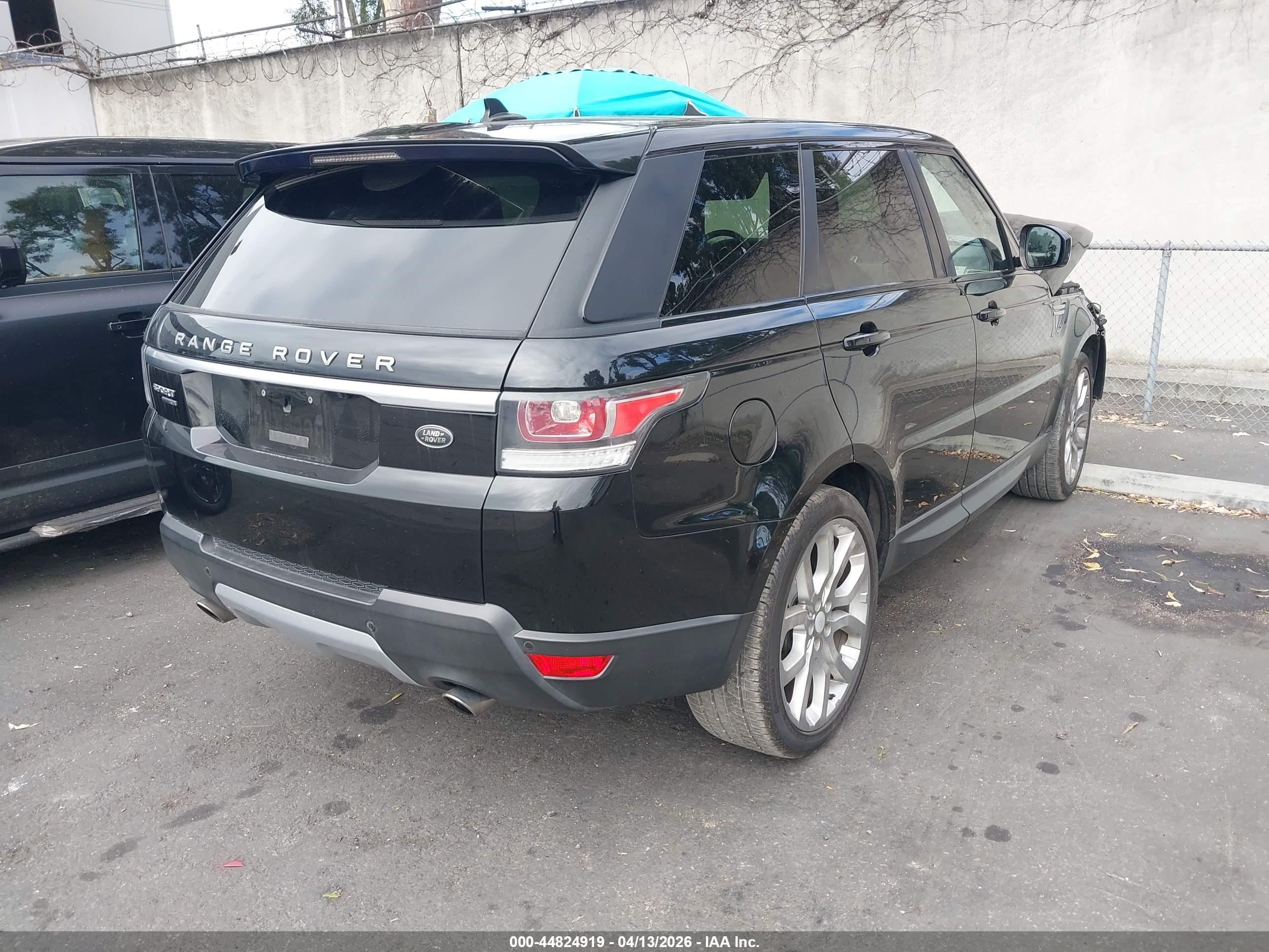2015 Land Rover Range Rover Sport 3.0l V6 Supercharged Hse Black vin: SALWR2VF0FA537665