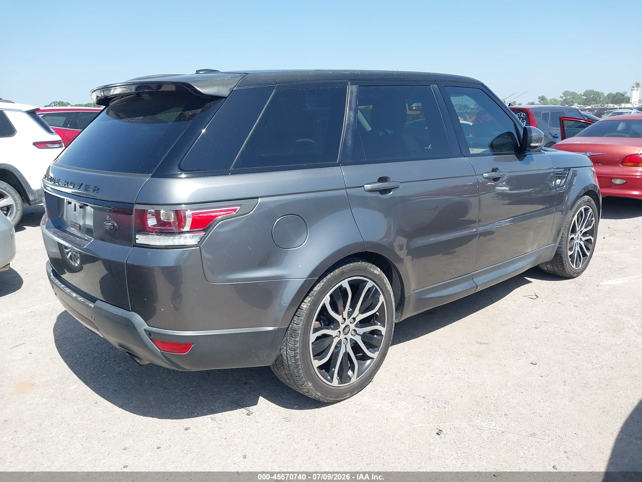 2014 Land Rover Range Rover Sport 3.0l V6 Supercharged Hse Gray vin: SALWR2VF1EA300116