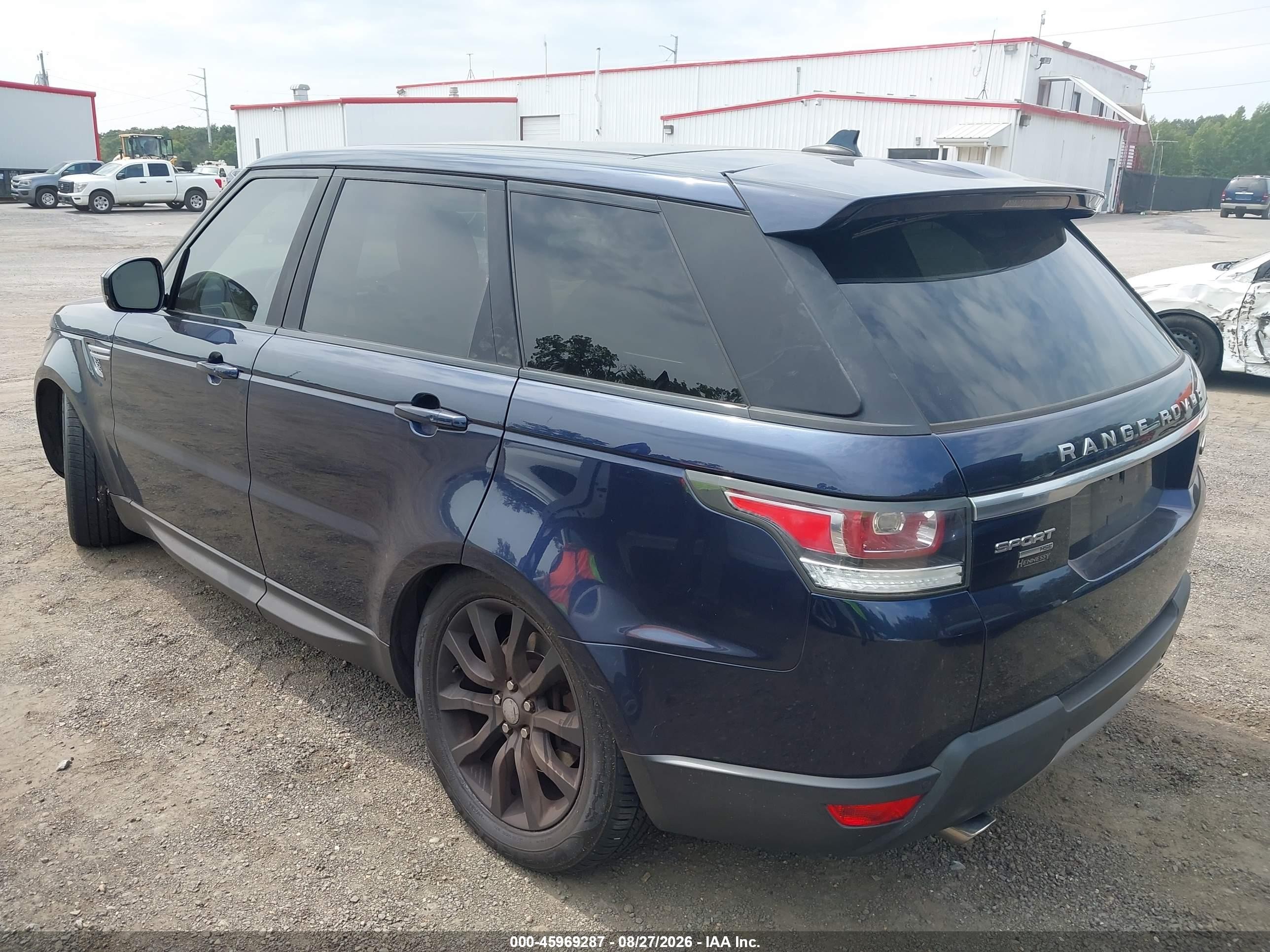 2015 Land Rover Range Rover Sport 3.0l V6 Supercharged Hse Dark Blue vin: SALWR2VF1FA627567