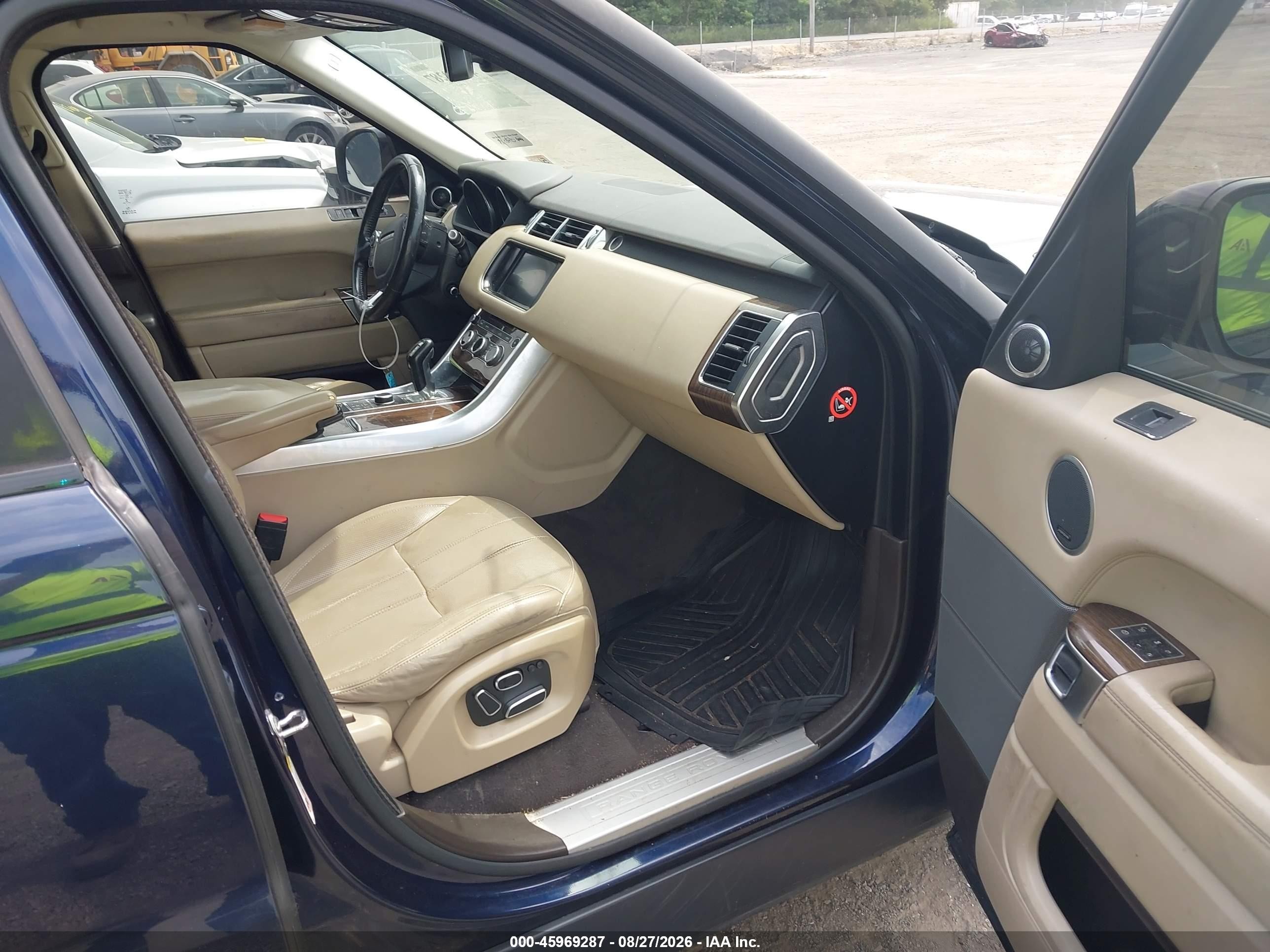 2015 Land Rover Range Rover Sport 3.0l V6 Supercharged Hse Dark Blue vin: SALWR2VF1FA627567