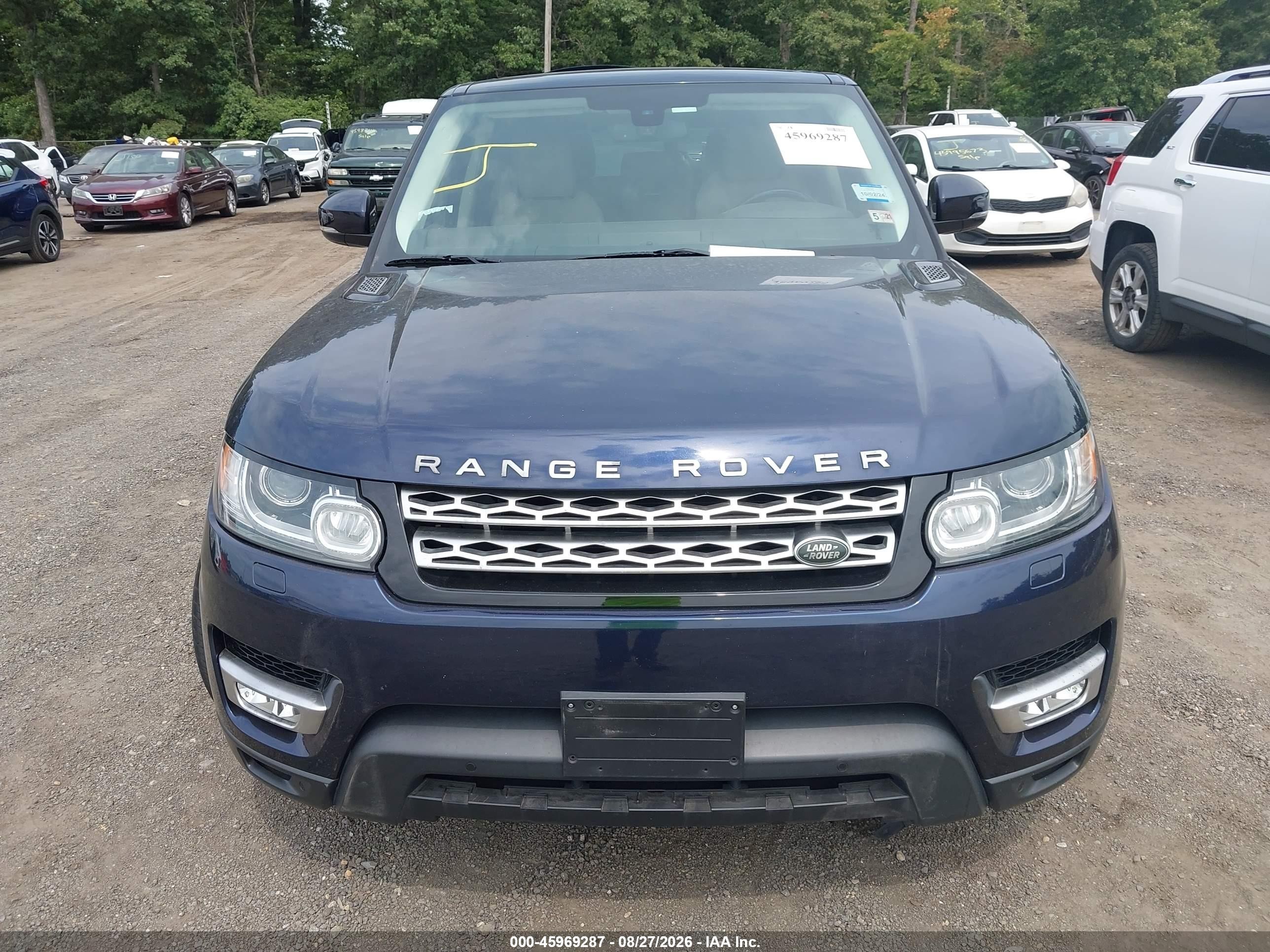 2015 Land Rover Range Rover Sport 3.0l V6 Supercharged Hse Dark Blue vin: SALWR2VF1FA627567