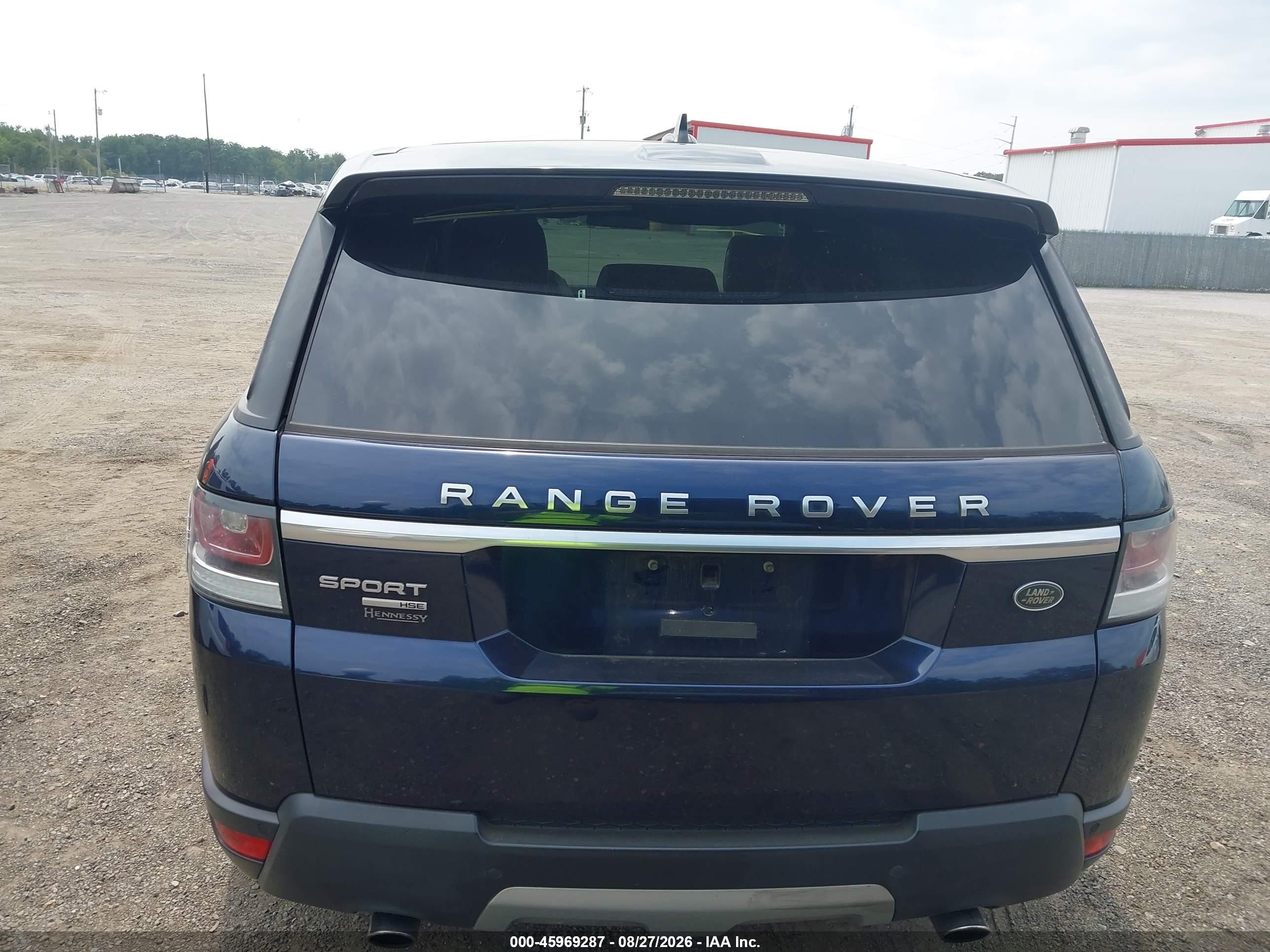2015 Land Rover Range Rover Sport 3.0l V6 Supercharged Hse Dark Blue vin: SALWR2VF1FA627567
