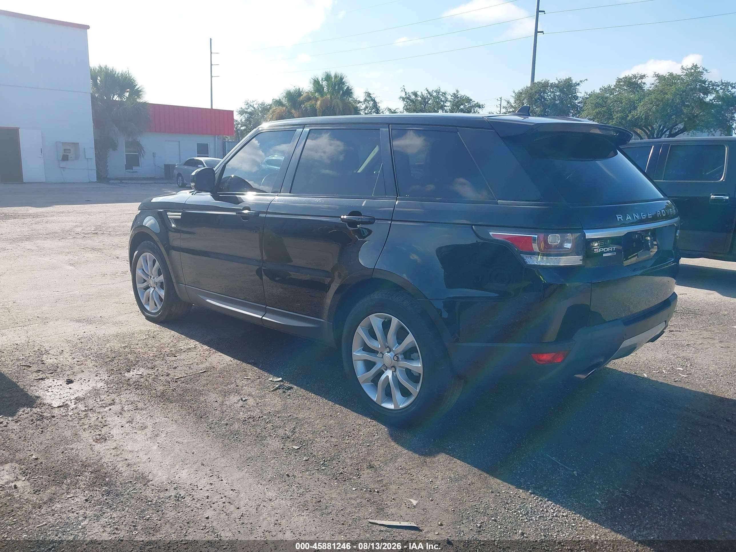 2015 Land Rover Range Rover Sport 3.0l V6 Supercharged Hse Black vin: SALWR2VF2FA519877