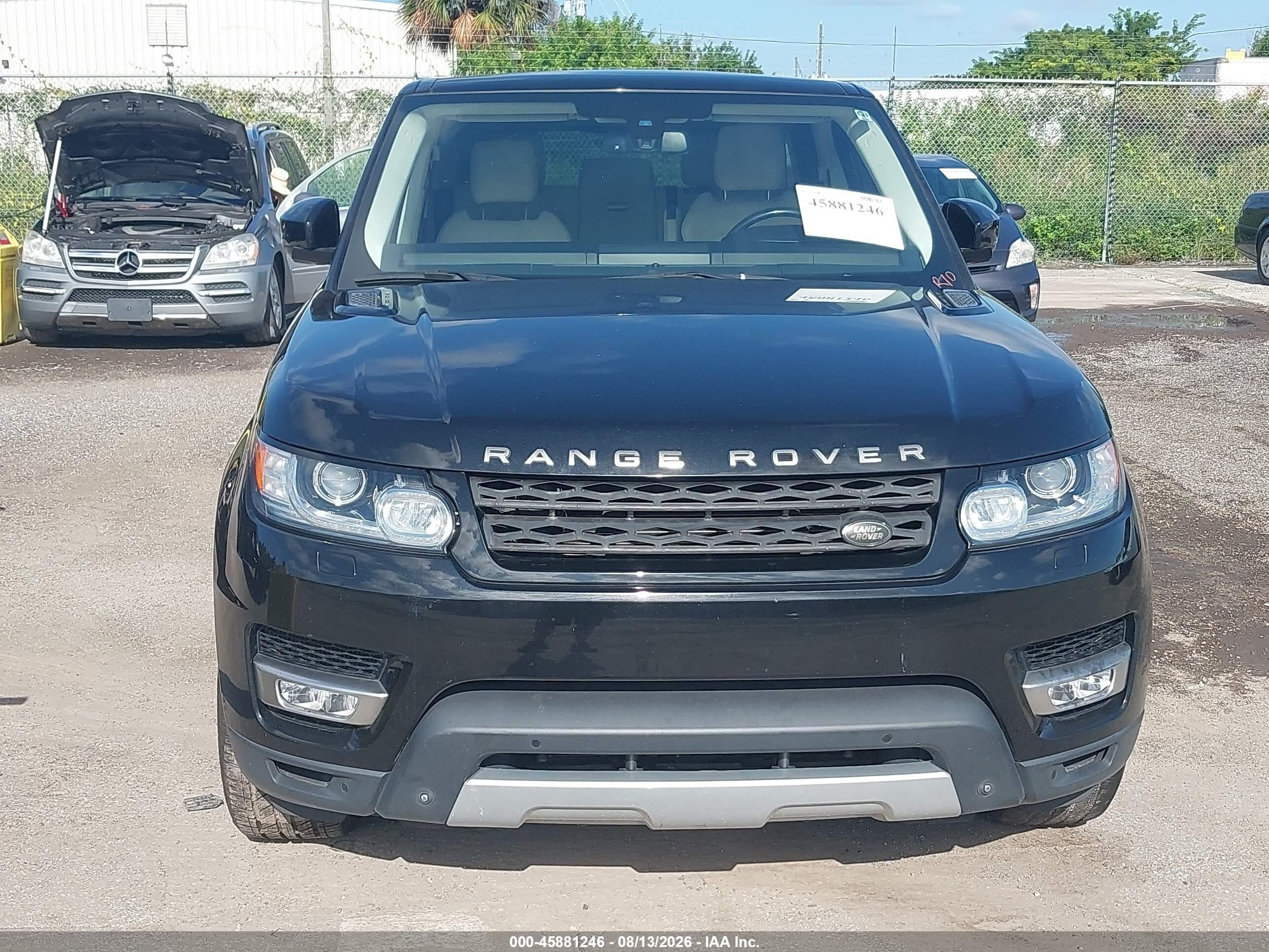 2015 Land Rover Range Rover Sport 3.0l V6 Supercharged Hse Black vin: SALWR2VF2FA519877