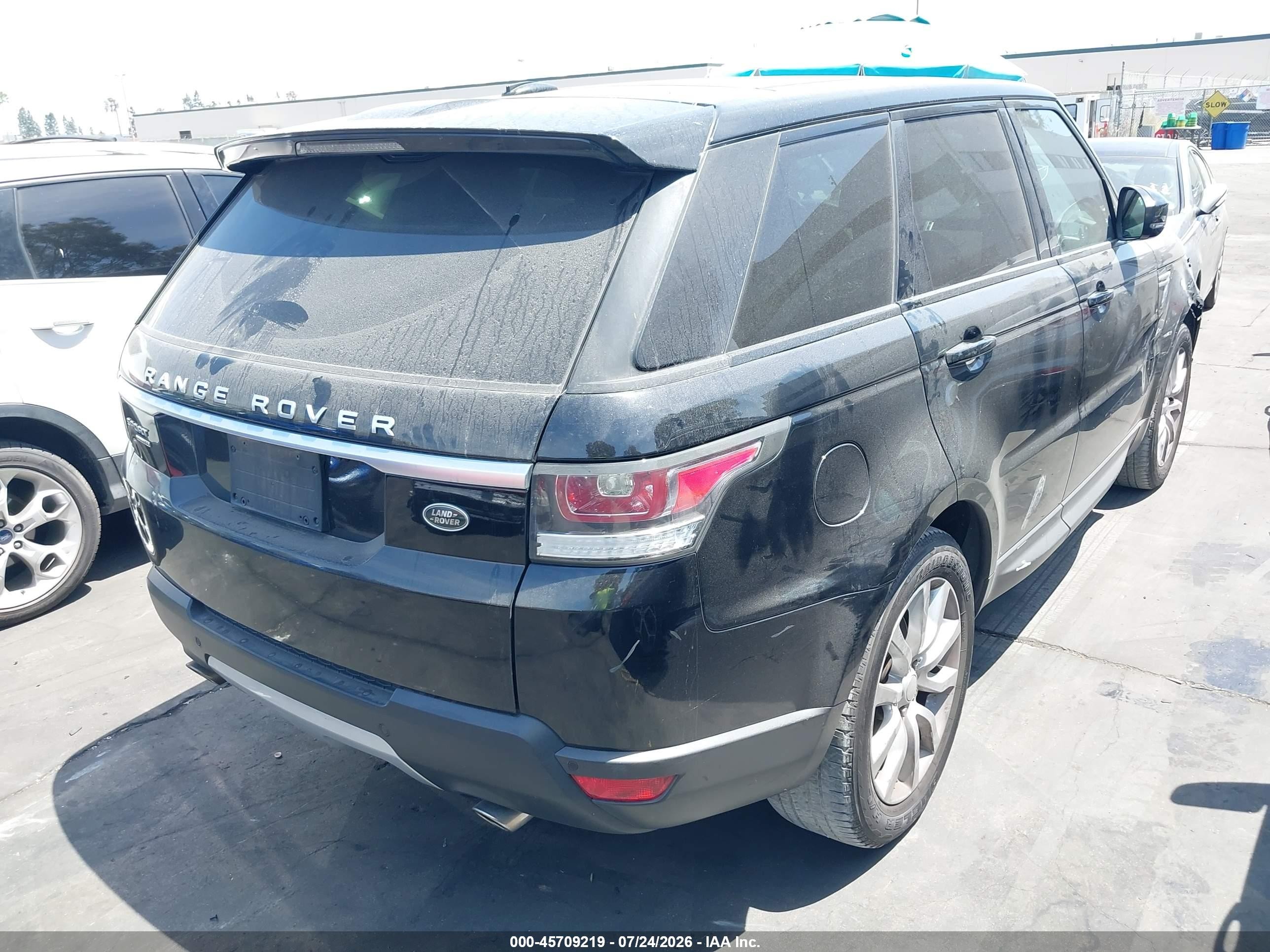 2015 Land Rover Range Rover Sport 3.0l V6 Supercharged Hse Black vin: SALWR2VF2FA522567